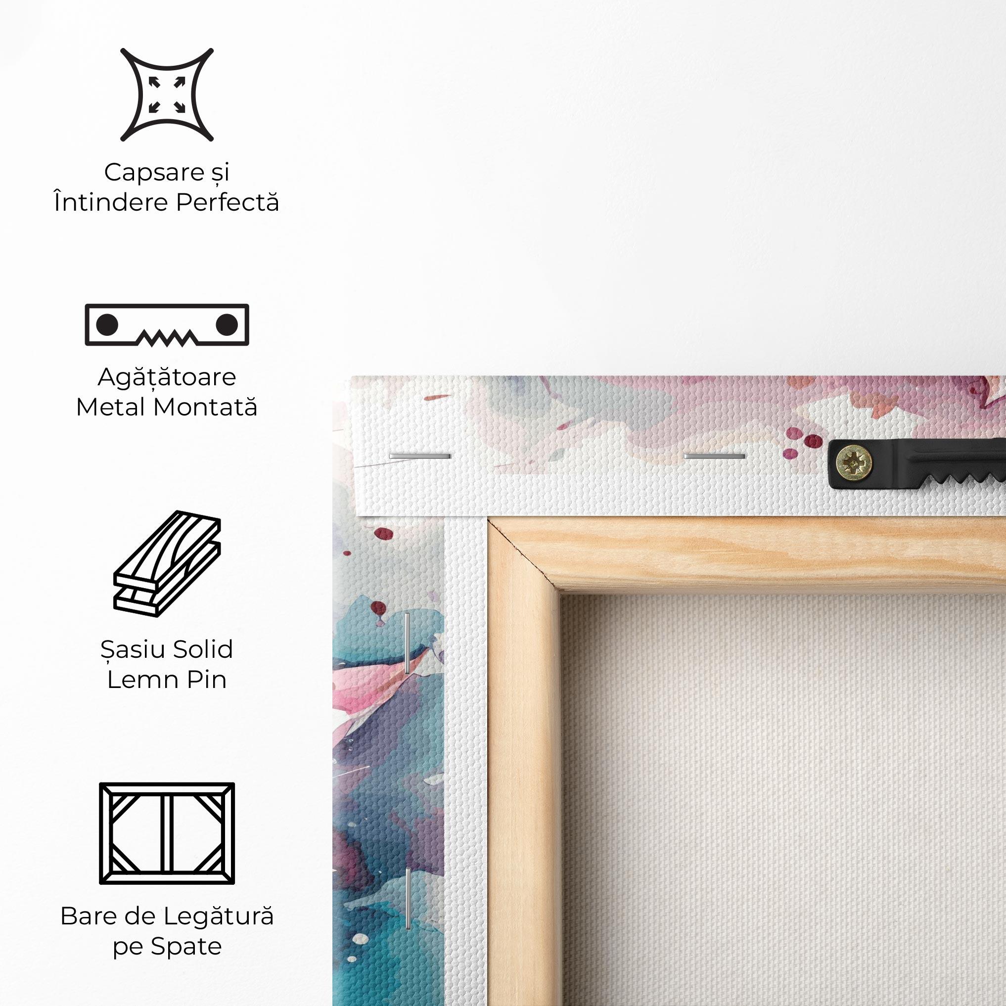 Tablou Canvas Pretty Pink Lotus Art mockup 5