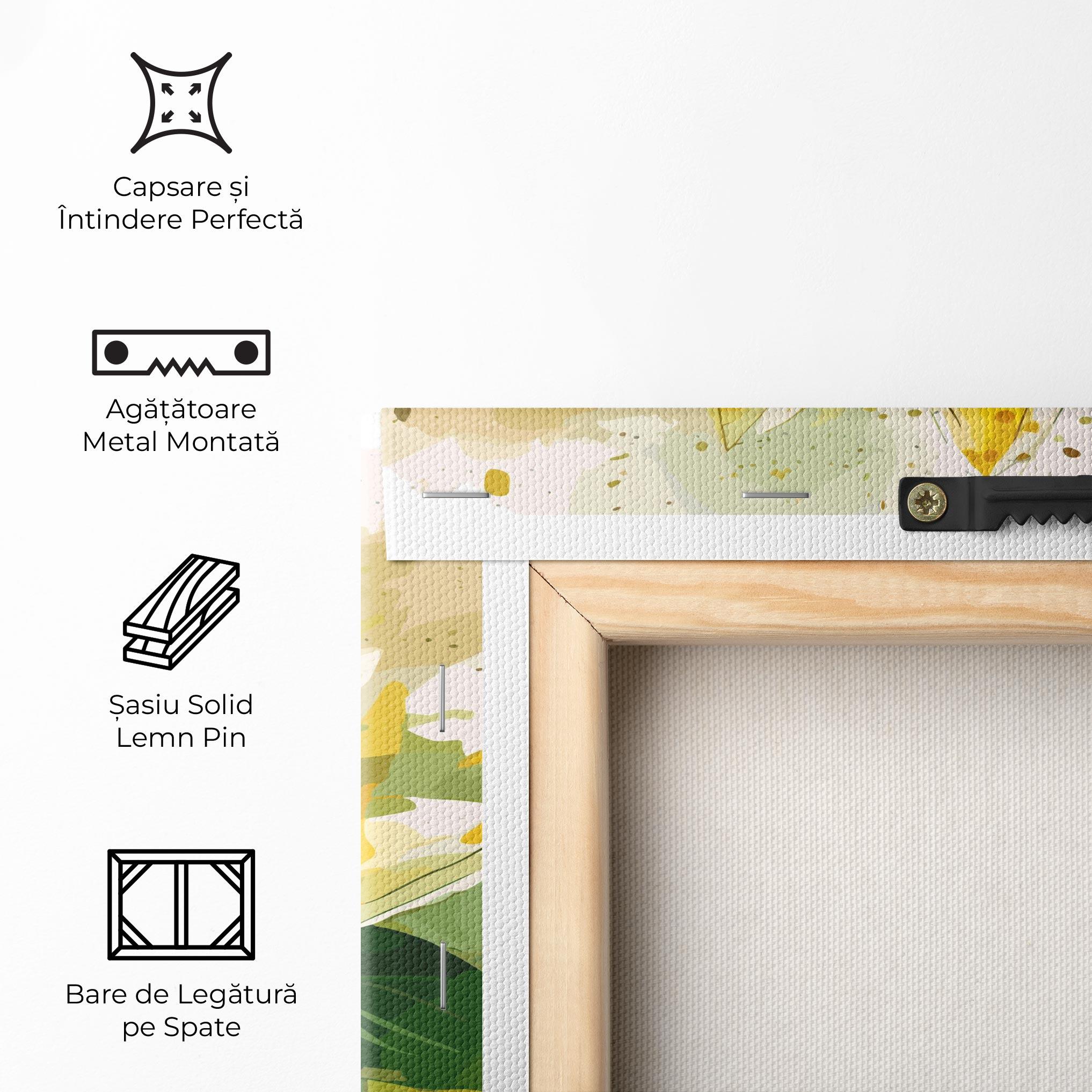 Tablou Canvas Yellow Flower Nature mockup 5