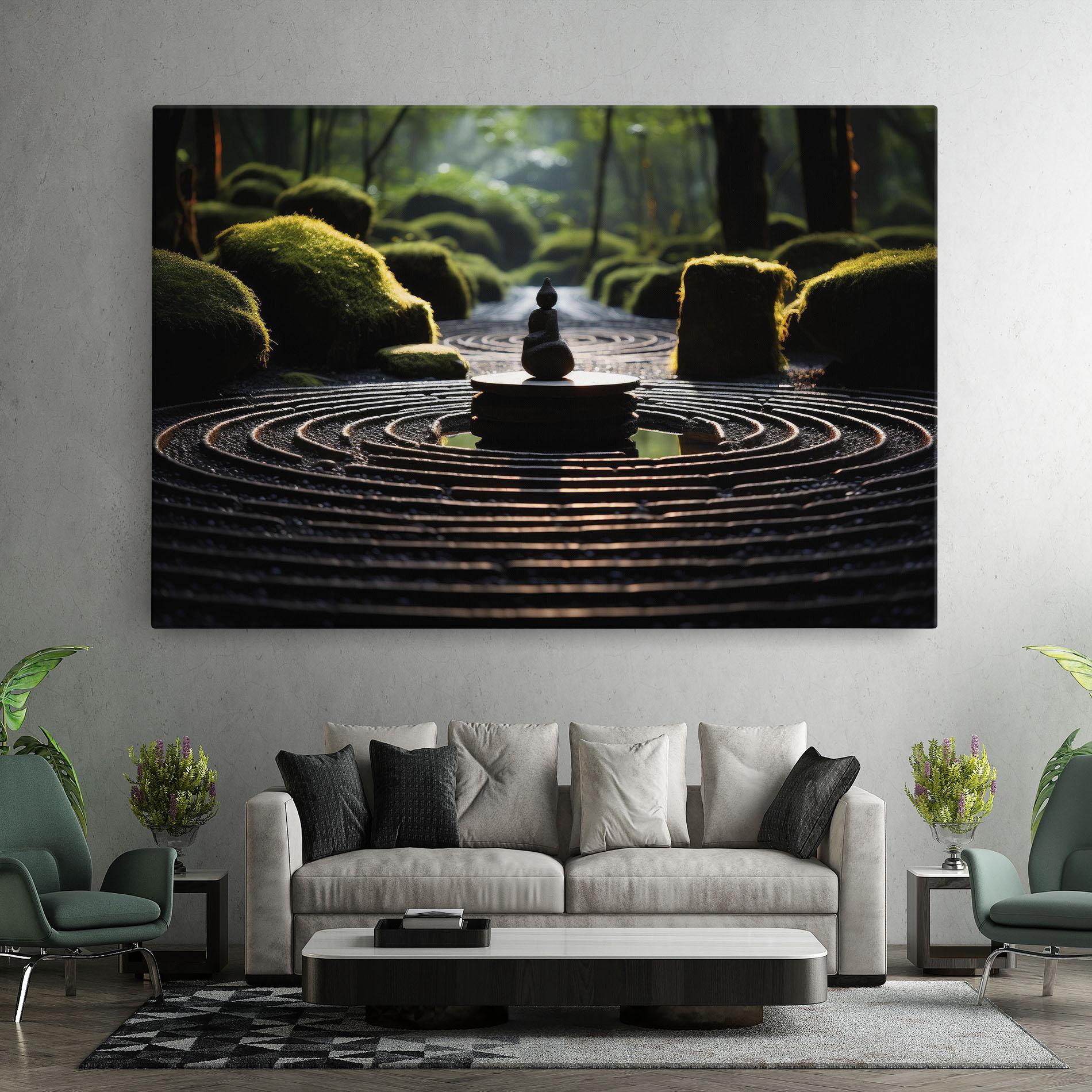Tablou Canvas Beautiful Zen Garden mockup 7