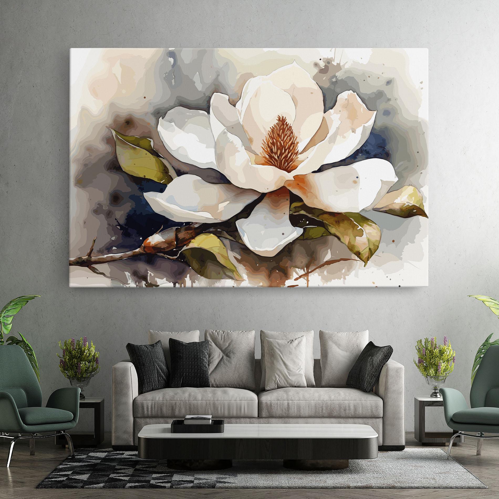 Tablou Canvas Cream Nature Flower mockup 7