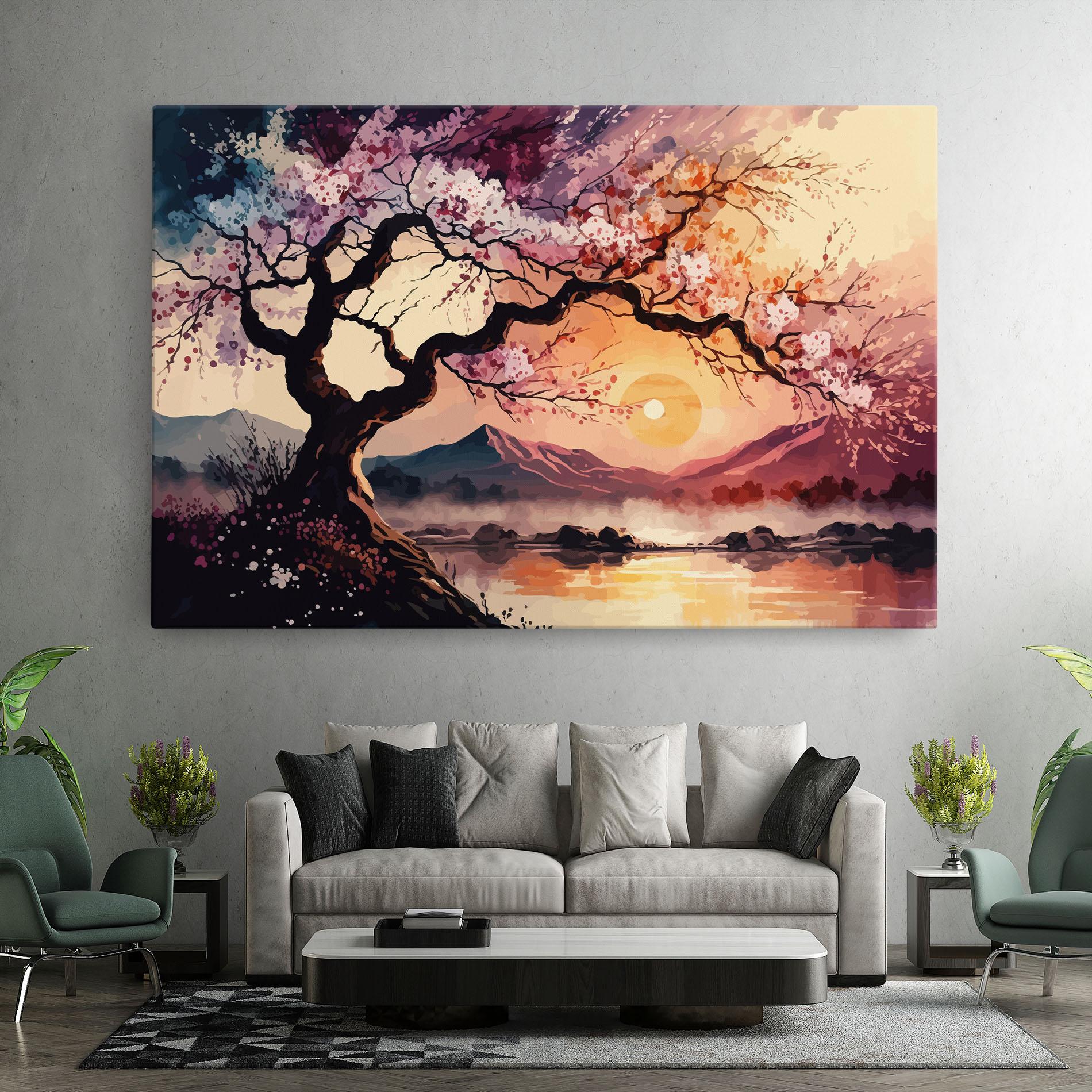 Tablou Canvas Pink Tree Nature mockup 7