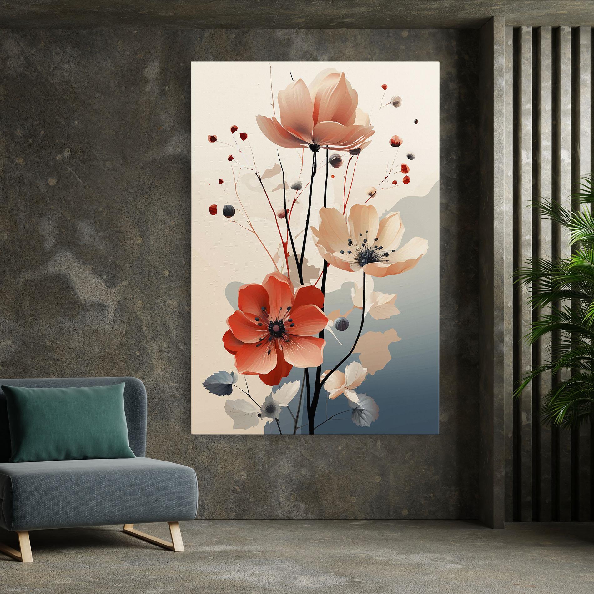 Tablou Canvas Cream Flower Nature mockup 7