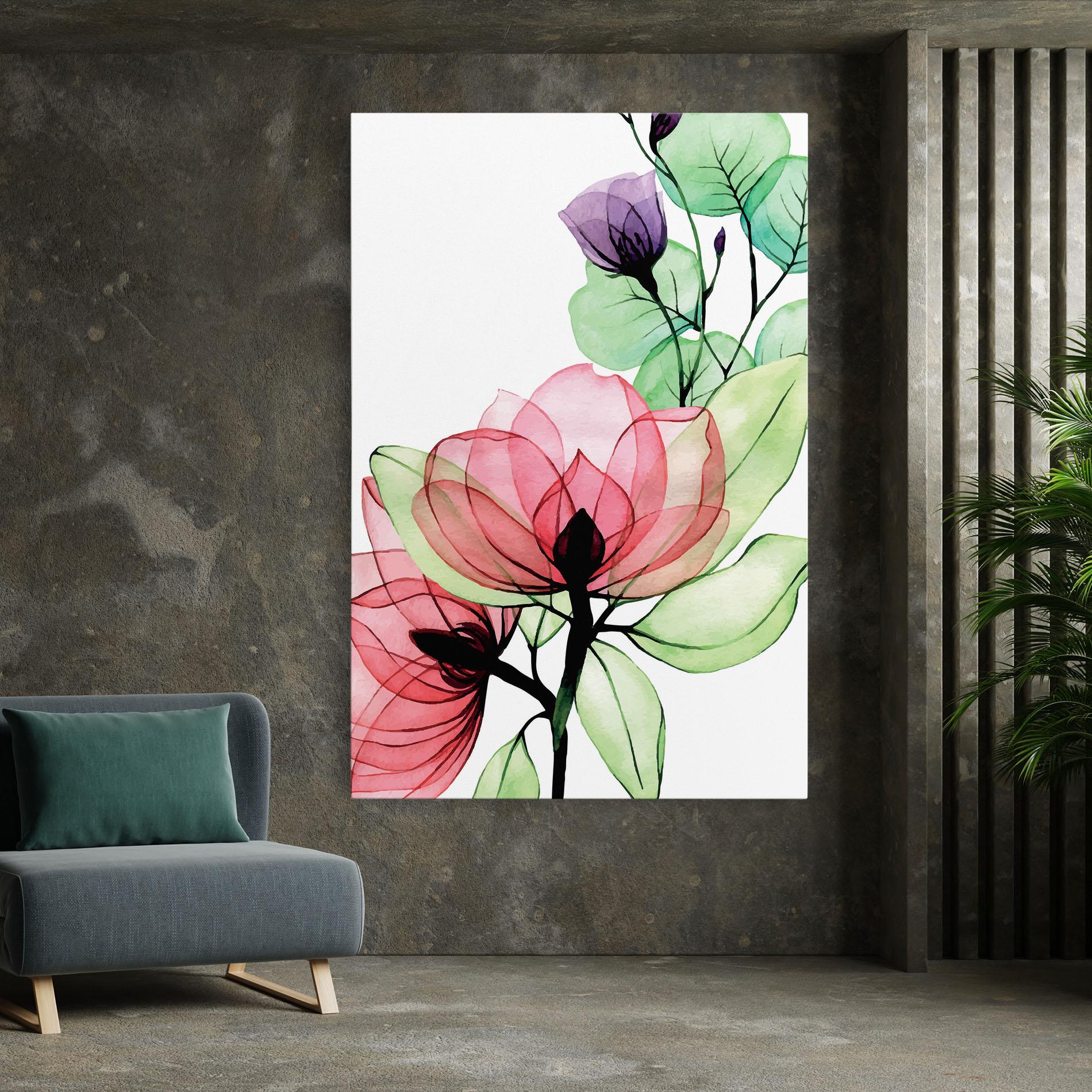 Tablou Canvas Pink Green Nature mockup 7