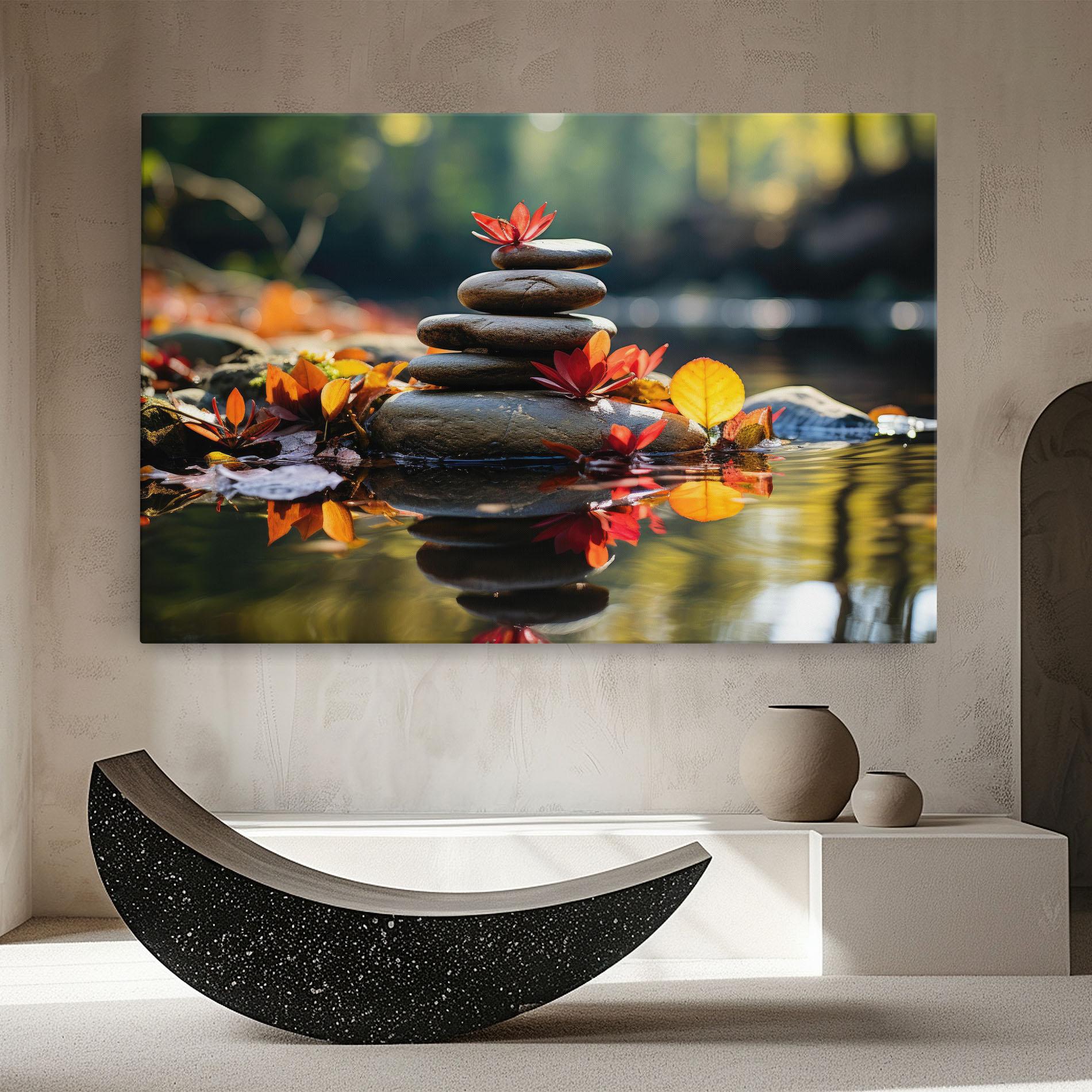 Tablou Canvas Autumn Stones mockup 8