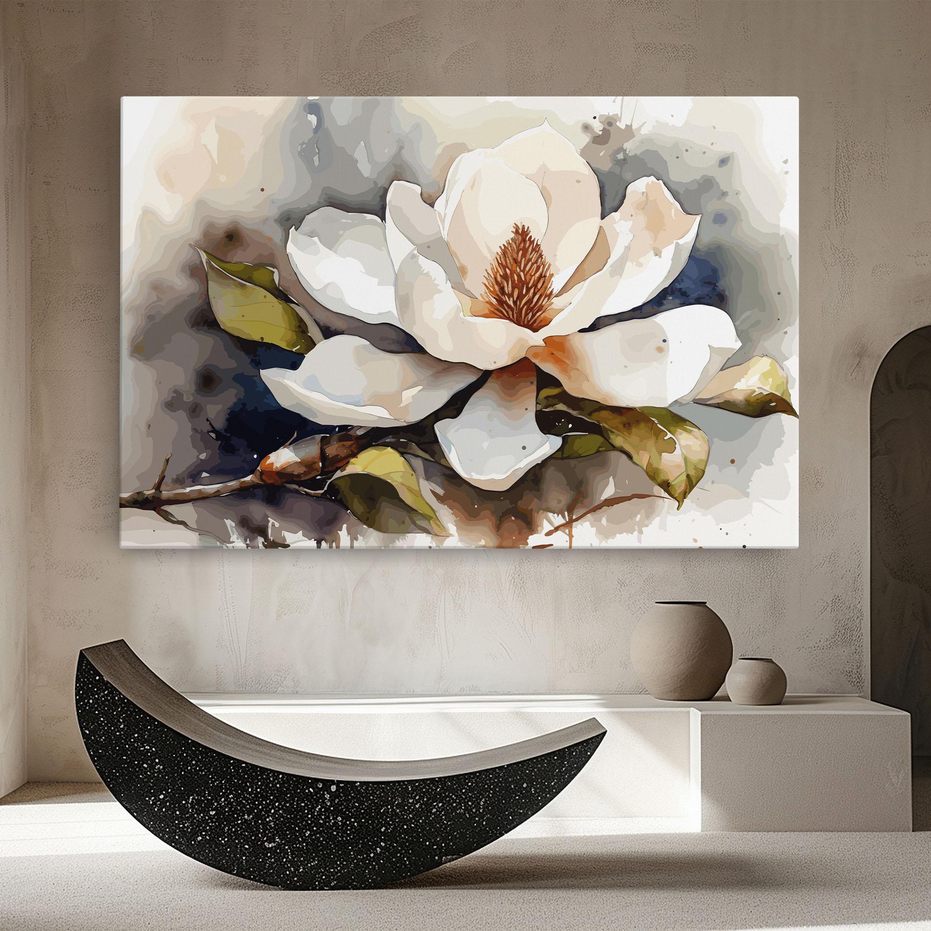 Tablou Canvas Cream Nature Flower mockup 8