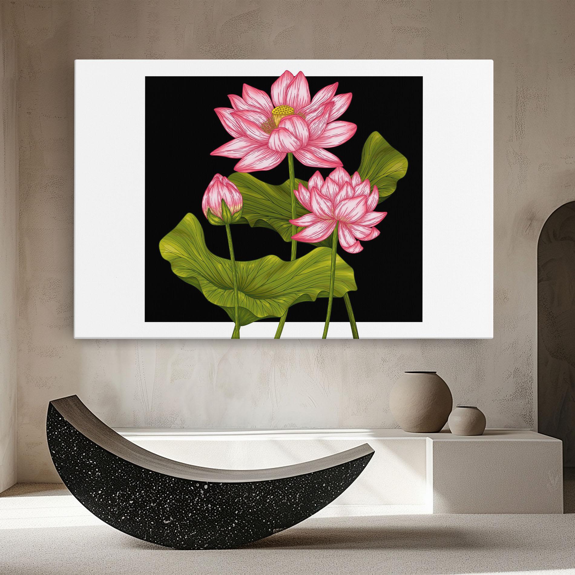 Tablou Canvas Feng Shui Flower mockup 8