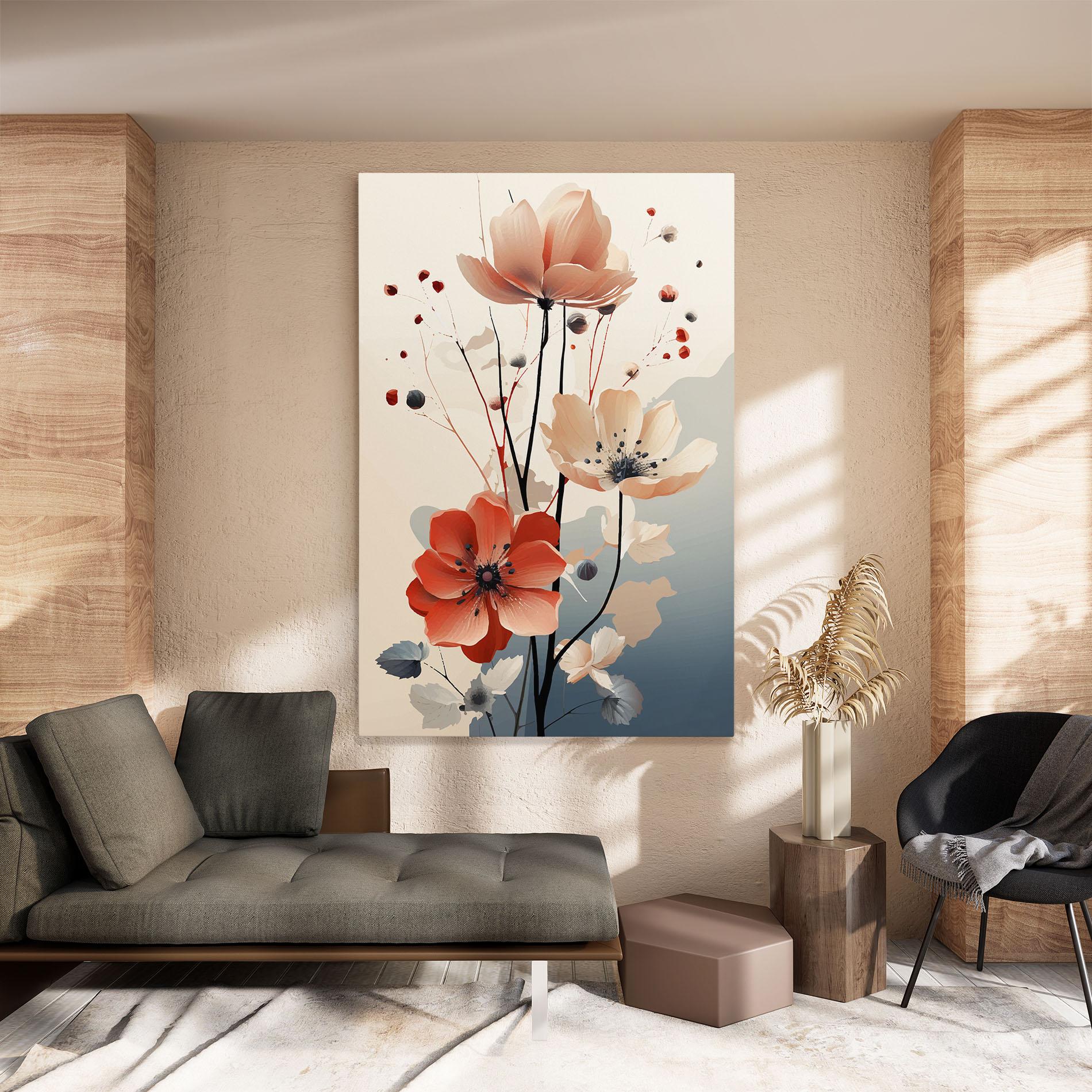 Tablou Canvas Cream Flower Nature mockup 8