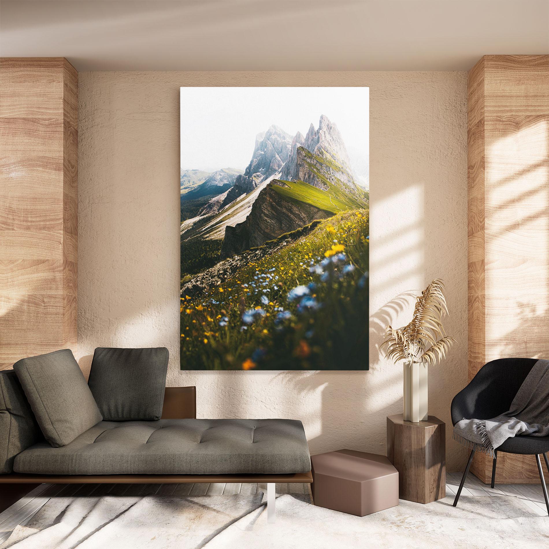 Tablou Canvas Foggy Mountain View mockup 8