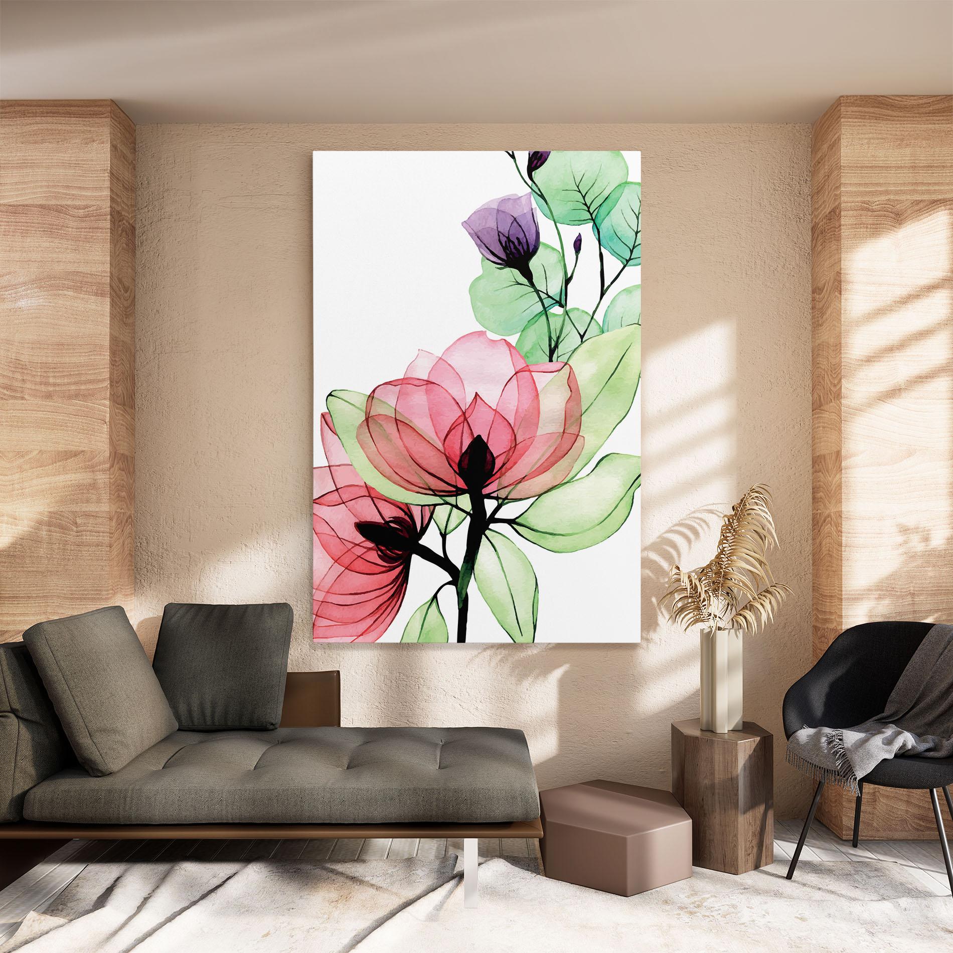 Tablou Canvas Pink Green Nature mockup 8