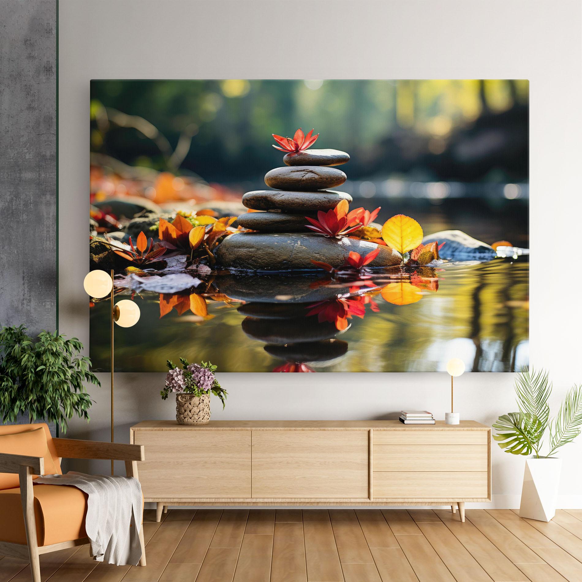Tablou Canvas Autumn Stones mockup 9