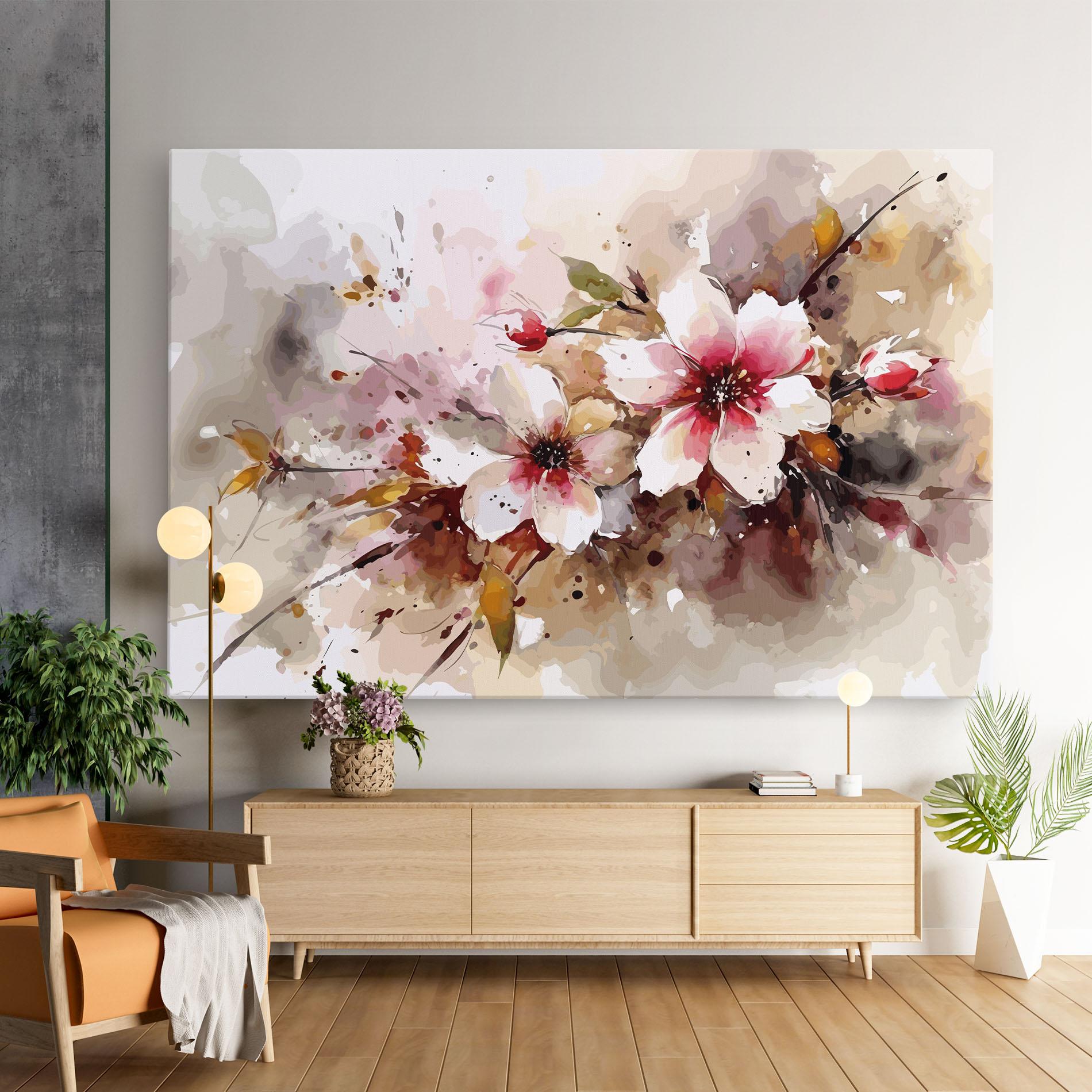 Tablou Canvas Beautiful Cherry Flower mockup 9