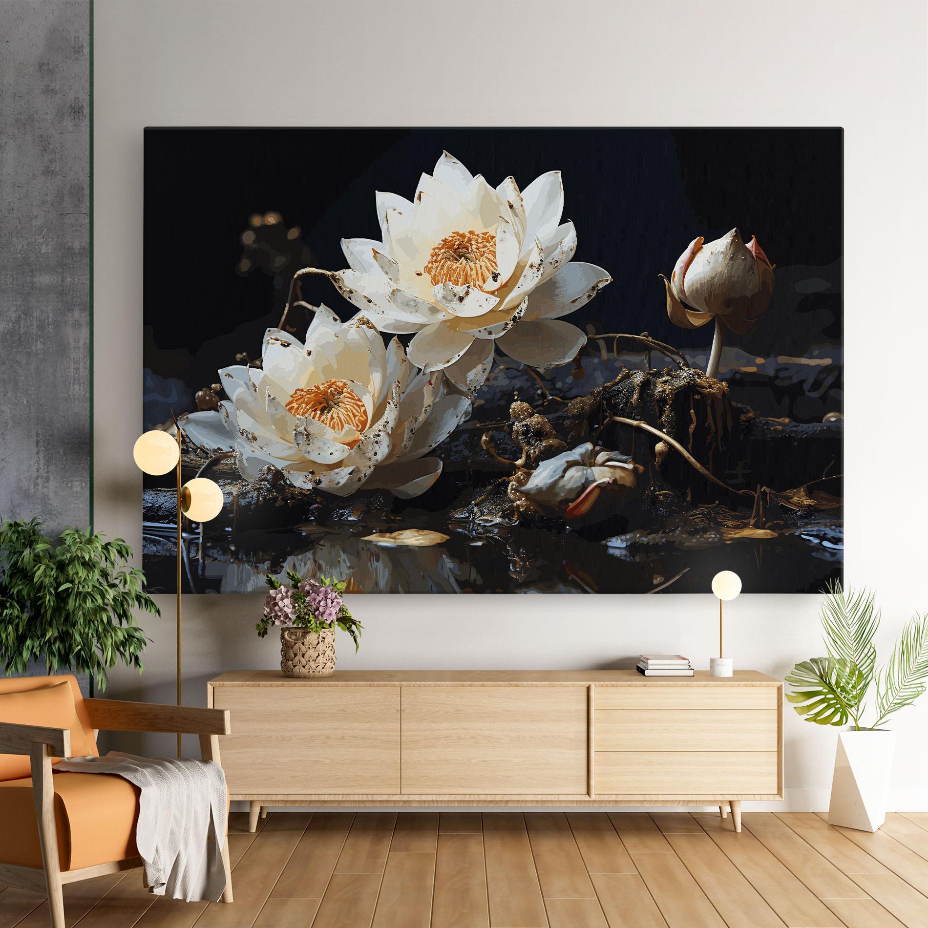 Tablou Canvas Beautiful White Nature mockup 9