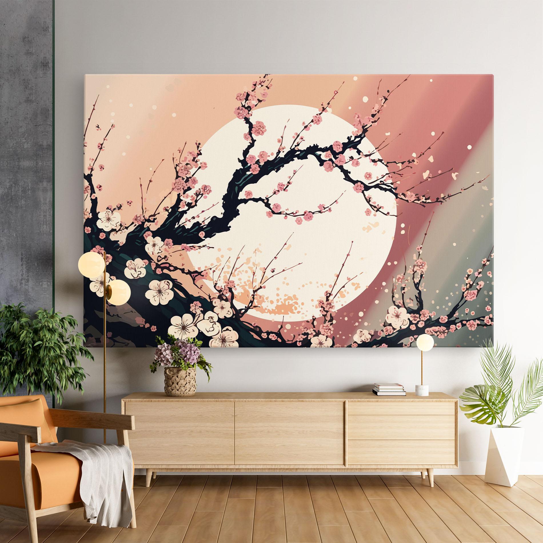 Tablou Canvas Blossom Full Moon mockup 9