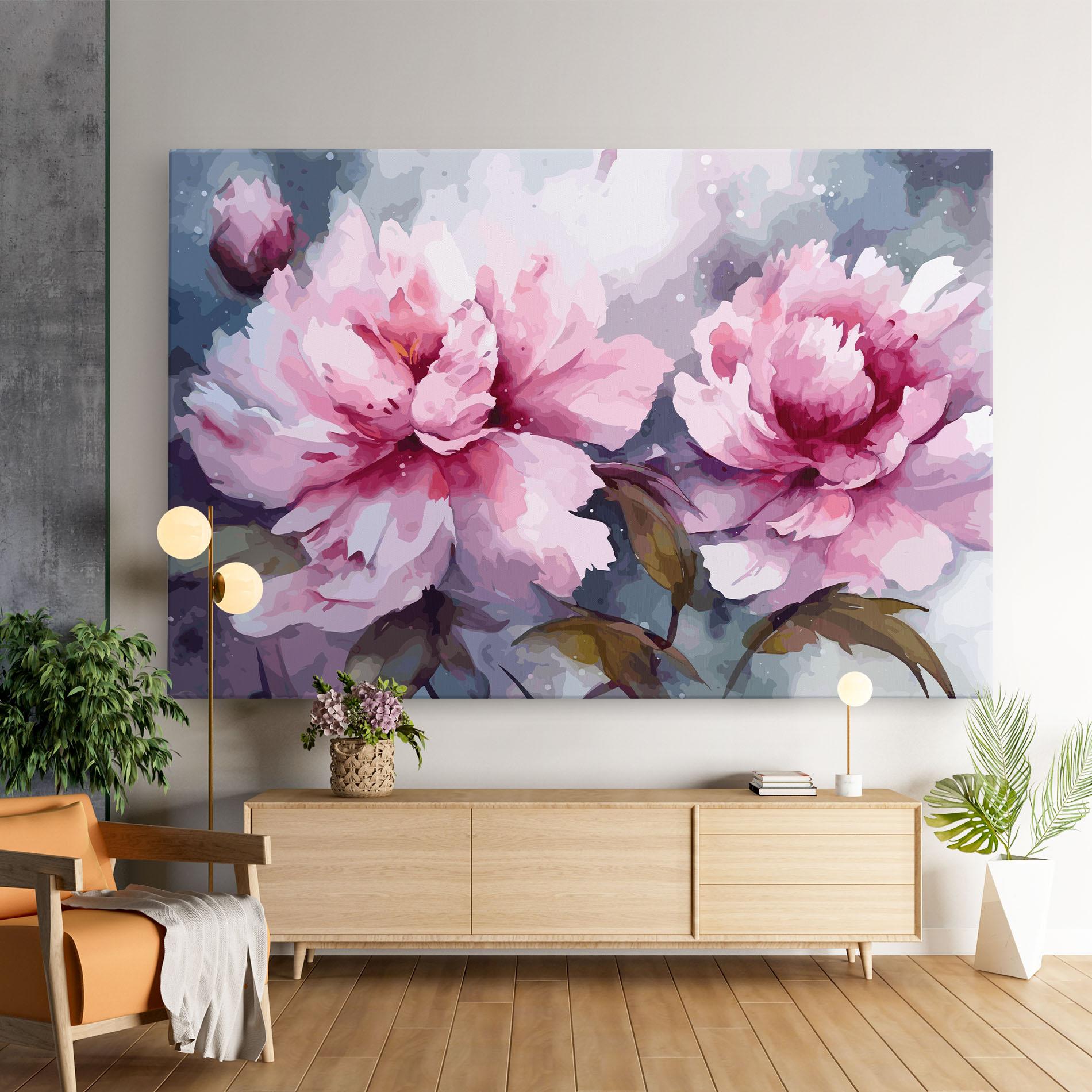 Tablou Canvas Pink Nature Flower mockup 9