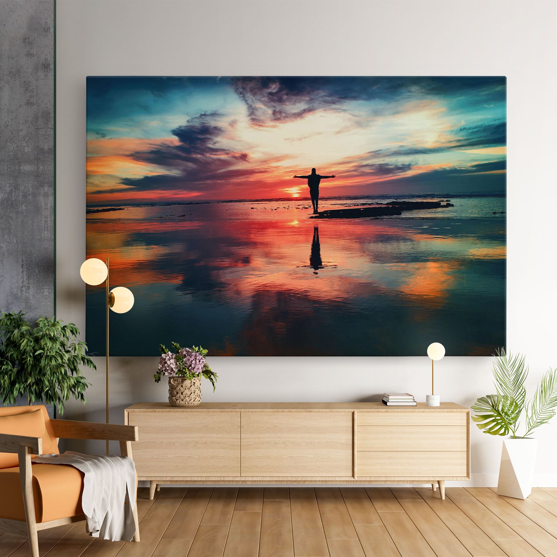 Pink Purple Sky  Man mockup 9