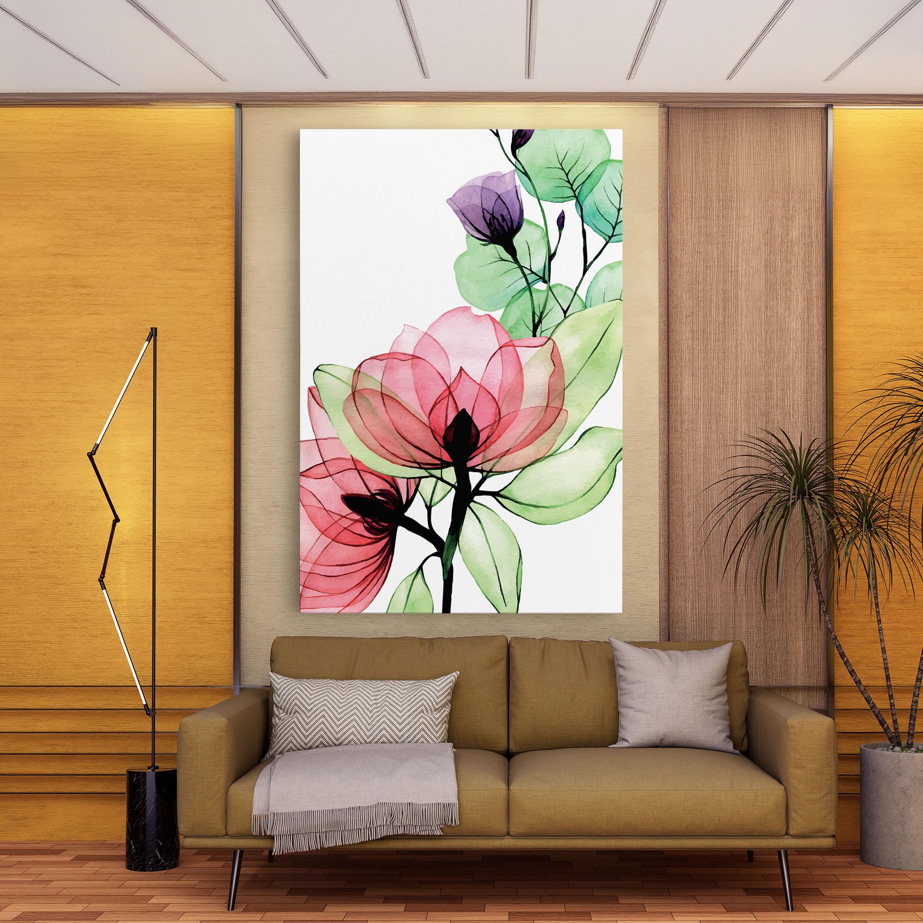 Tablou Canvas Pink Green Nature mockup 9