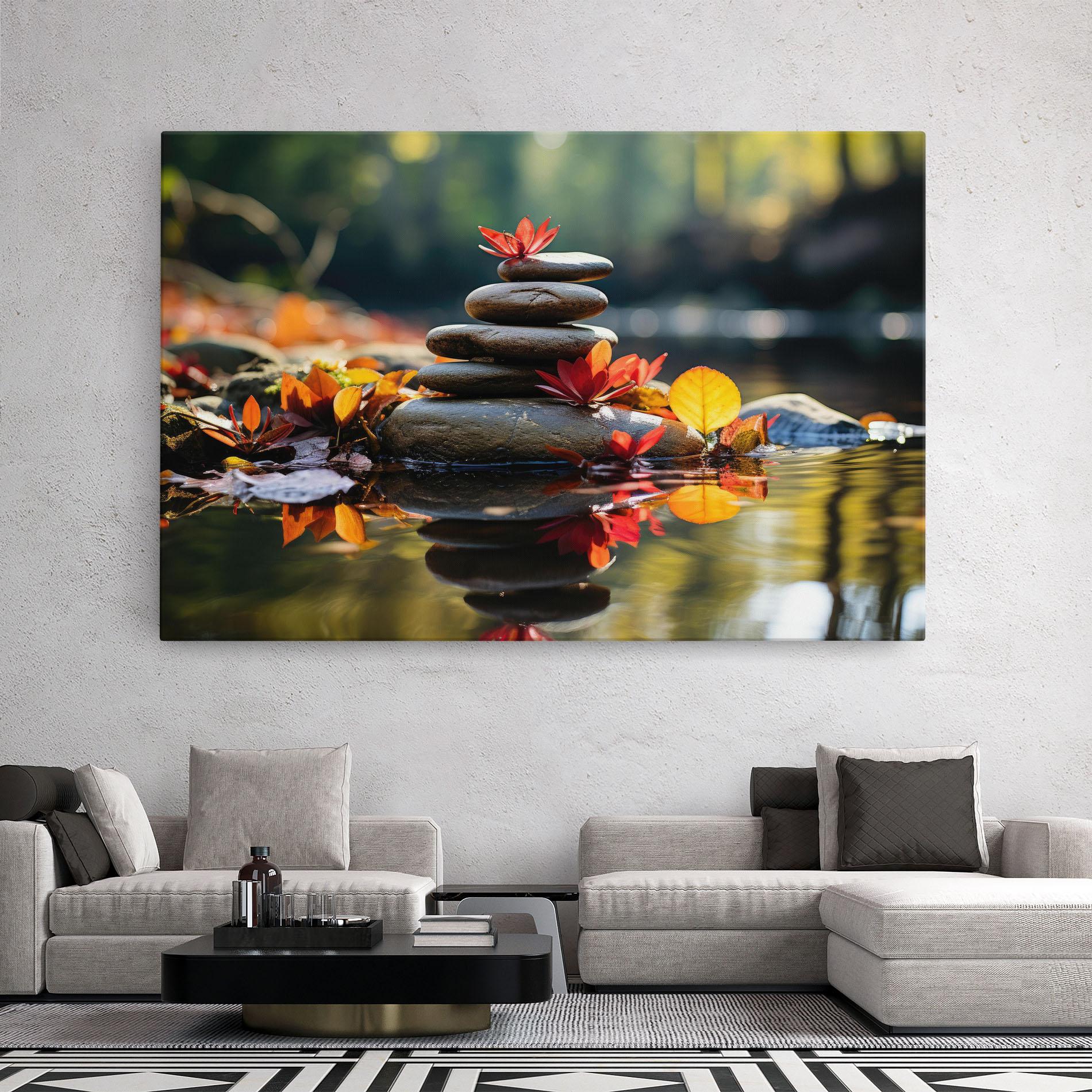 Tablou Canvas Autumn Stones mockup 2