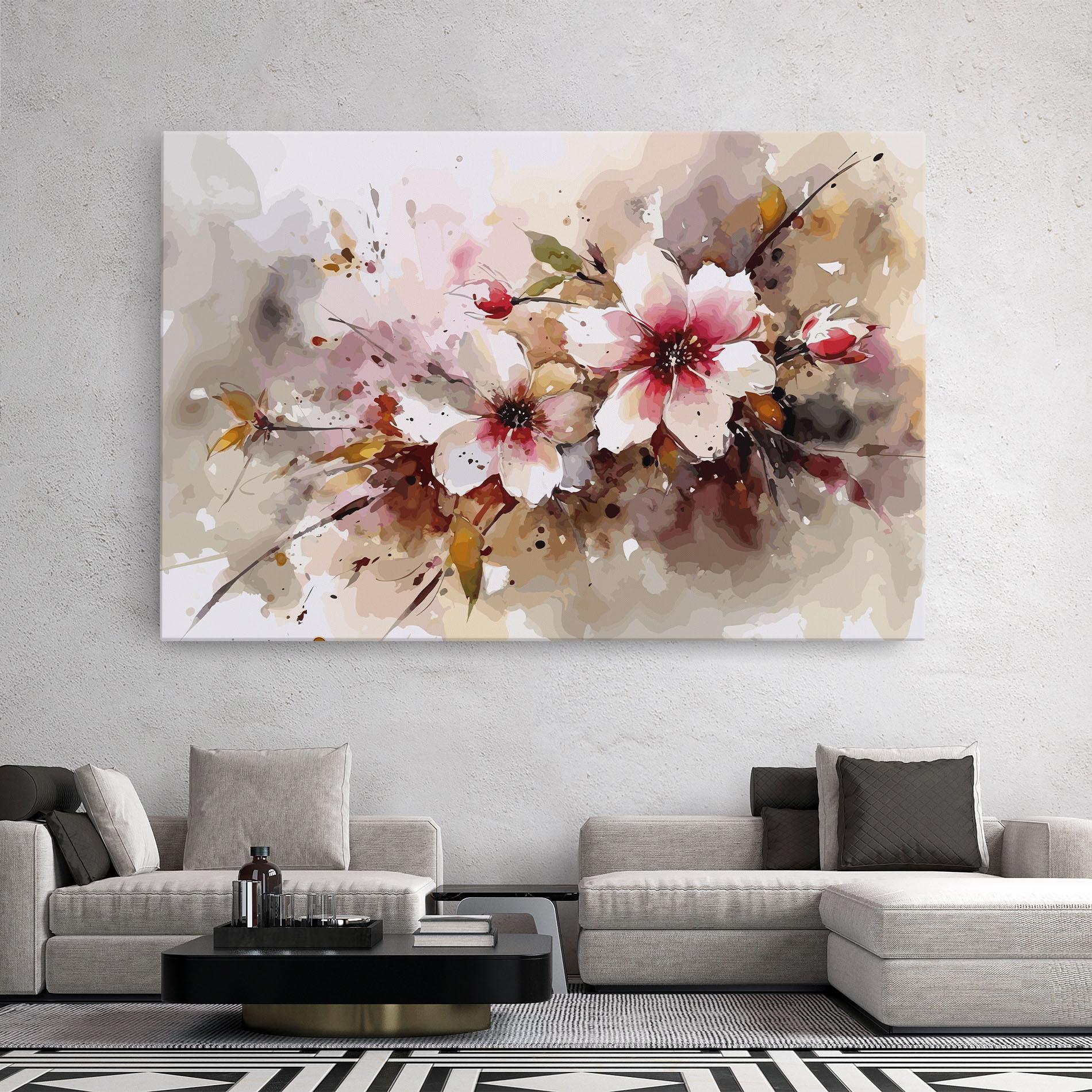 Tablou Canvas Beautiful Cherry Flower mockup 2