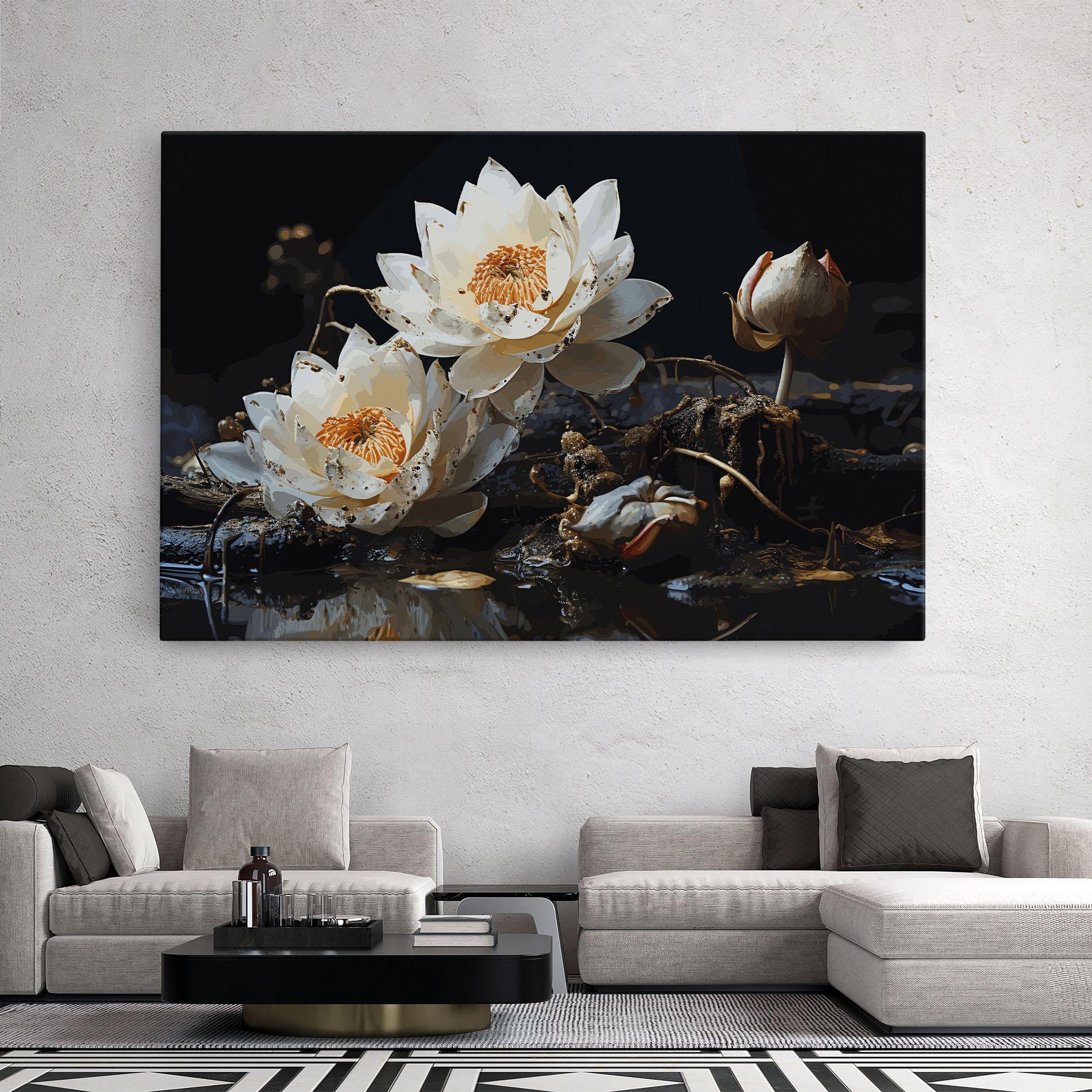 Tablou Canvas Beautiful White Nature mockup 2