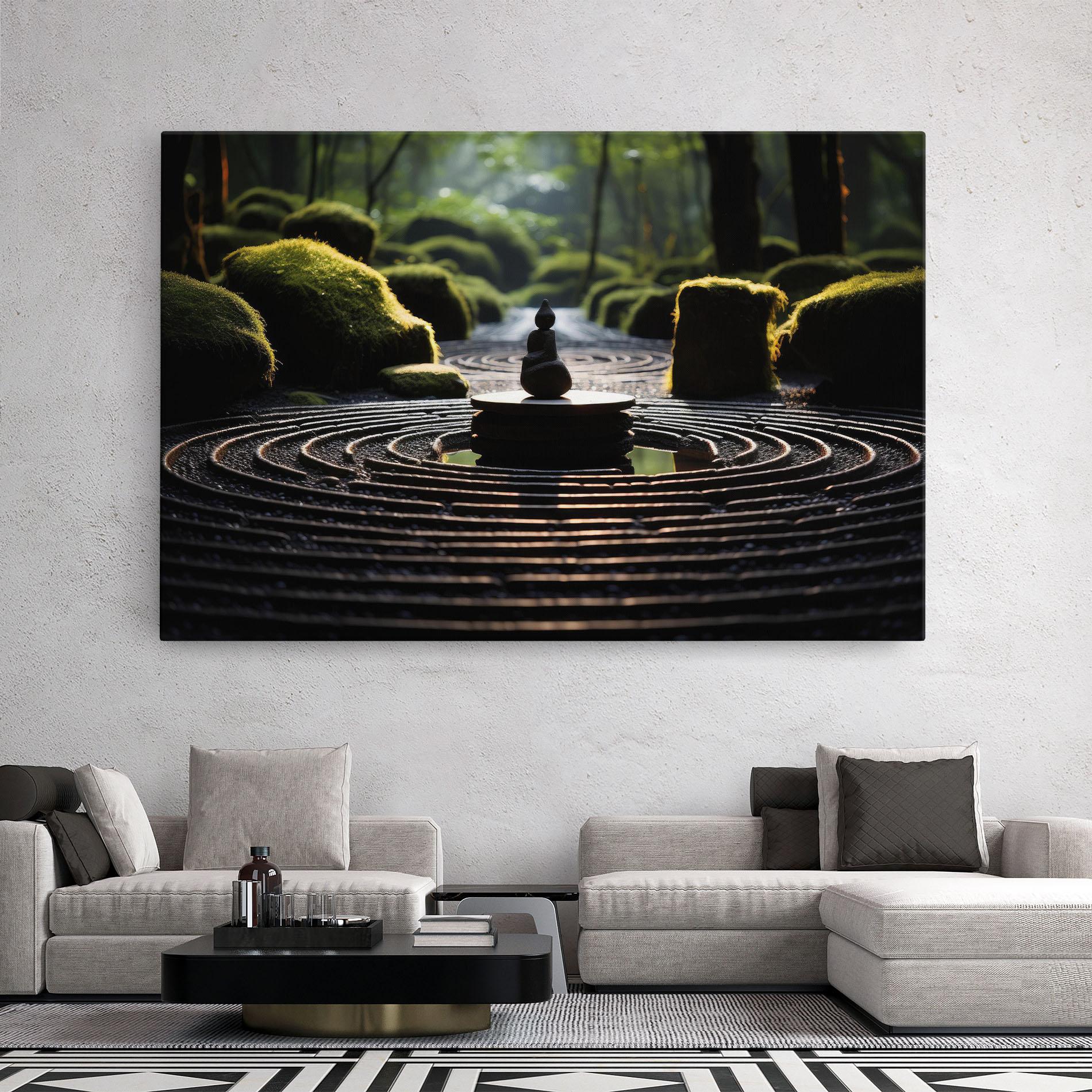 Tablou Canvas Beautiful Zen Garden mockup 2