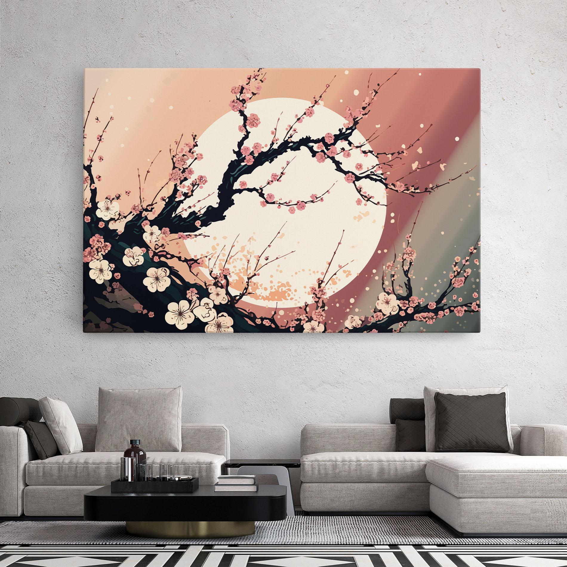 Tablou Canvas Blossom Full Moon mockup 2