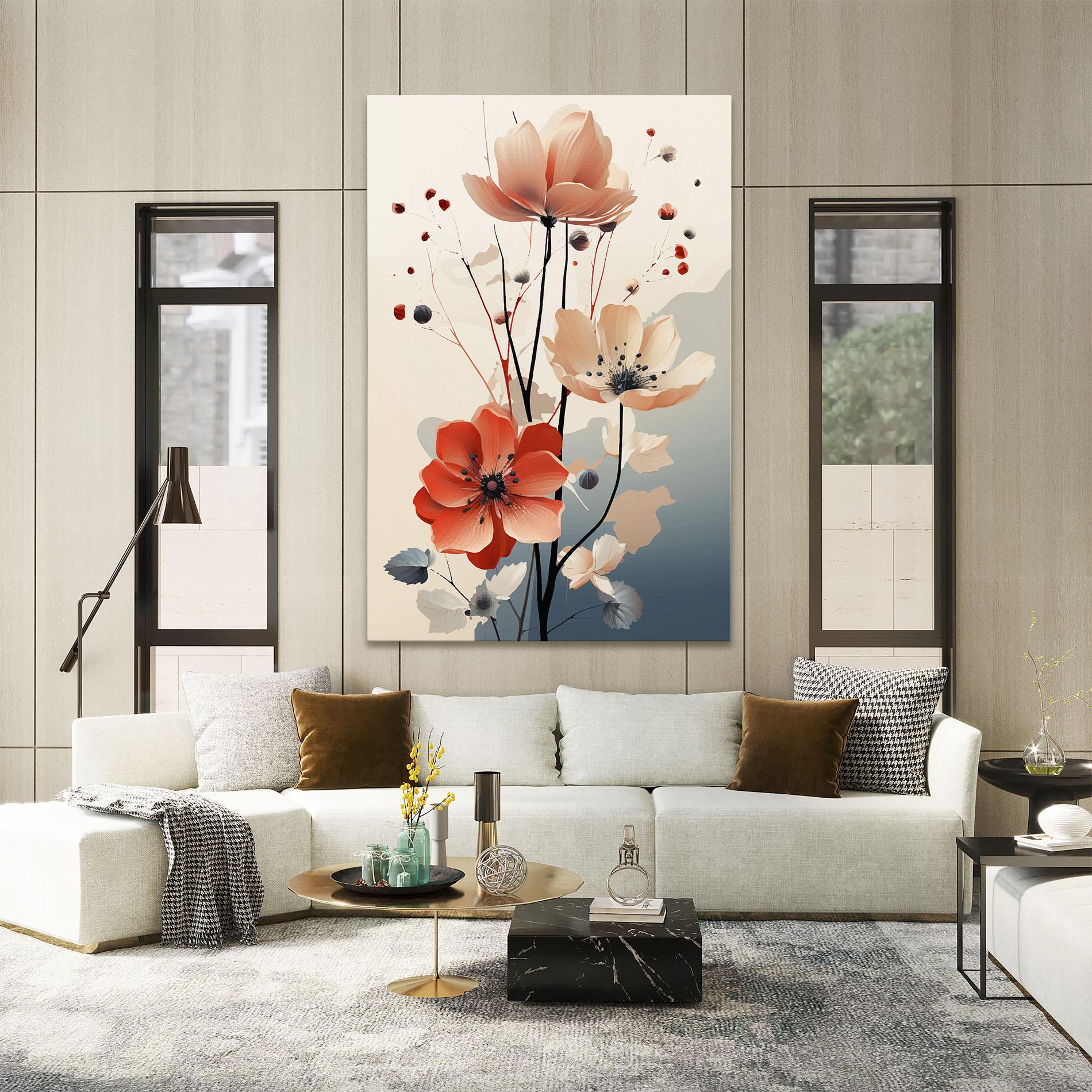 Tablou Canvas Cream Flower Nature mockup 2