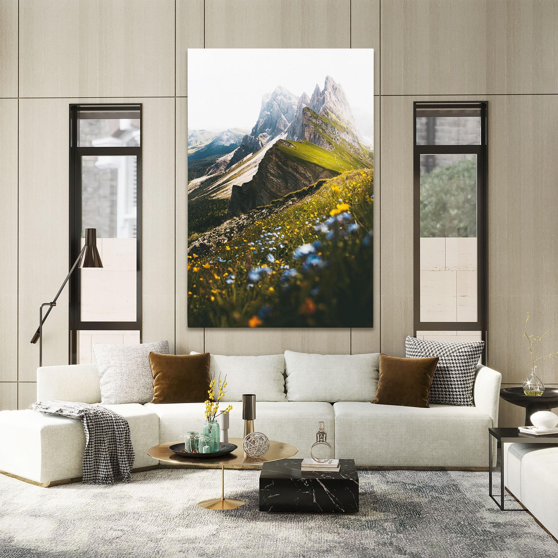 Tablou Canvas Foggy Mountain View mockup 2