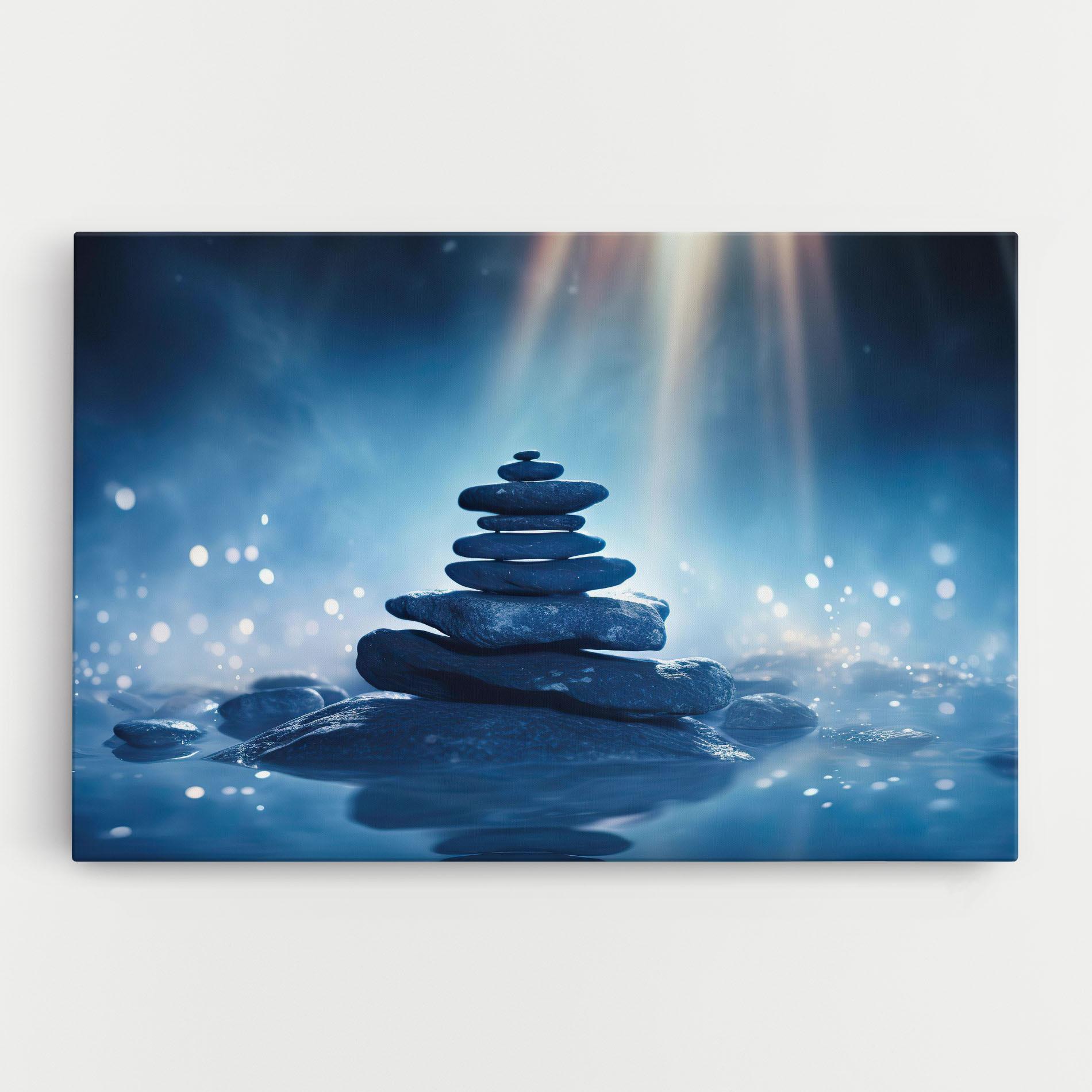Tablou Canvas Blue Light Stone mockup 0