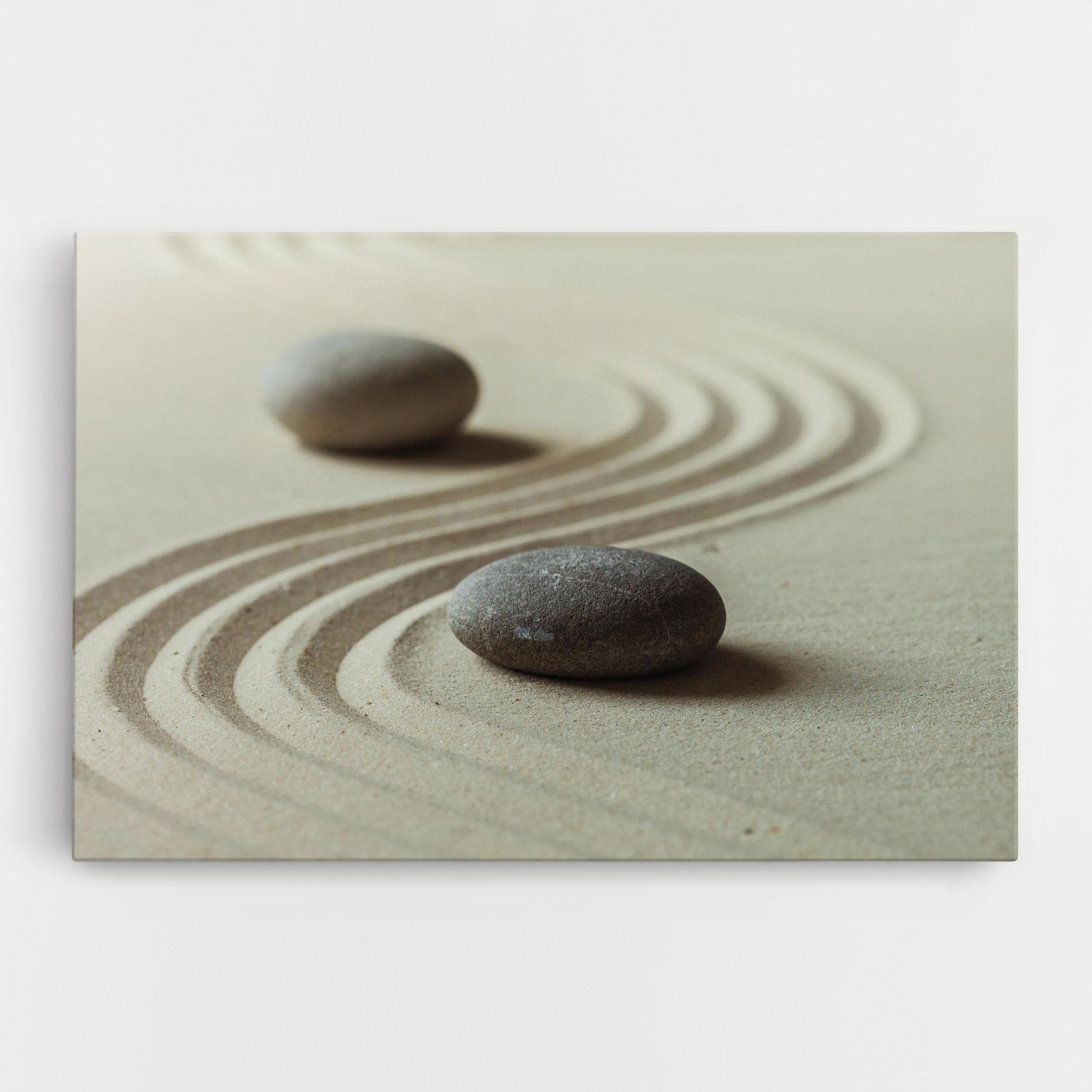 Tablou Canvas Cream Sand Stones mockup 0