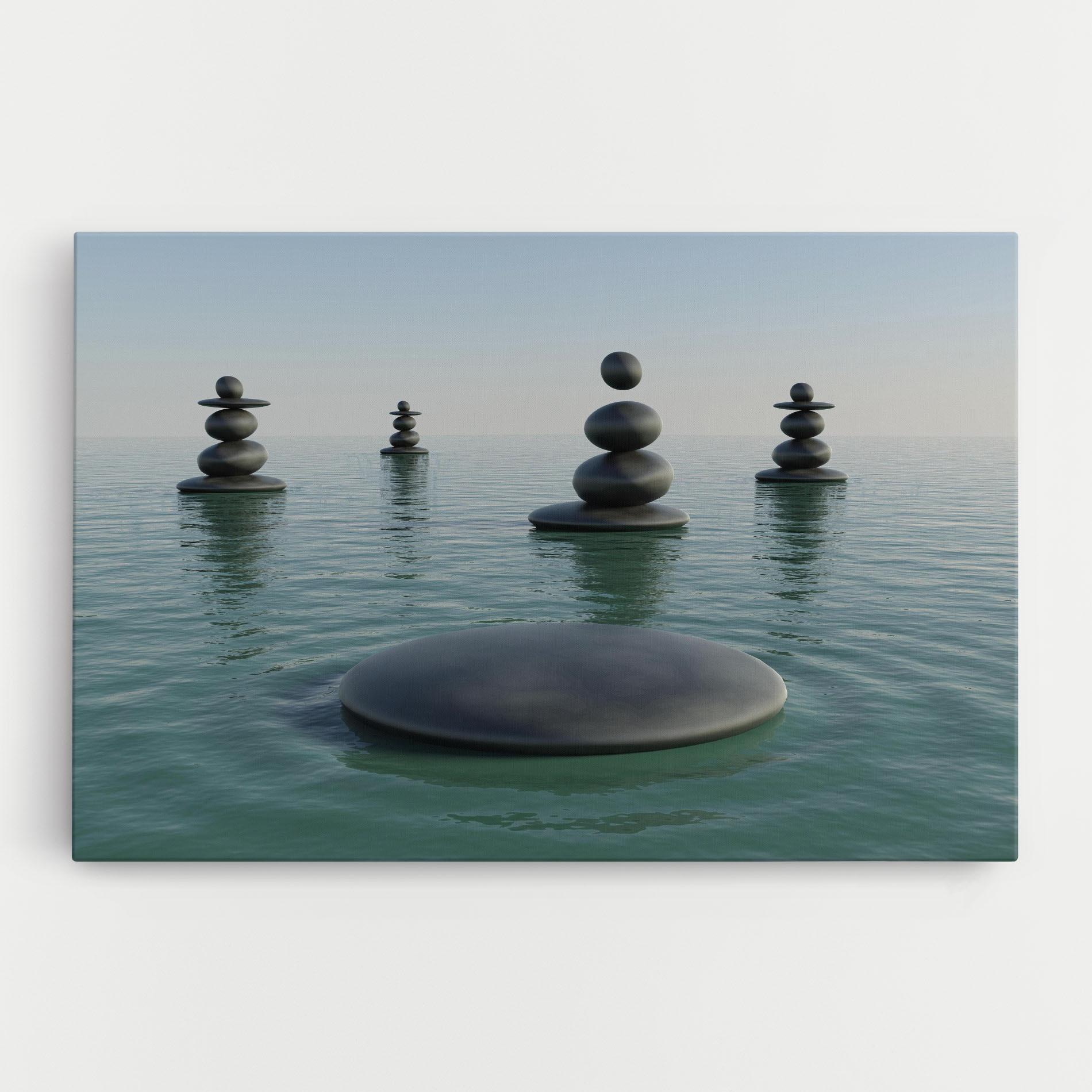 Tablou Canvas Zen Rock Pool mockup 0