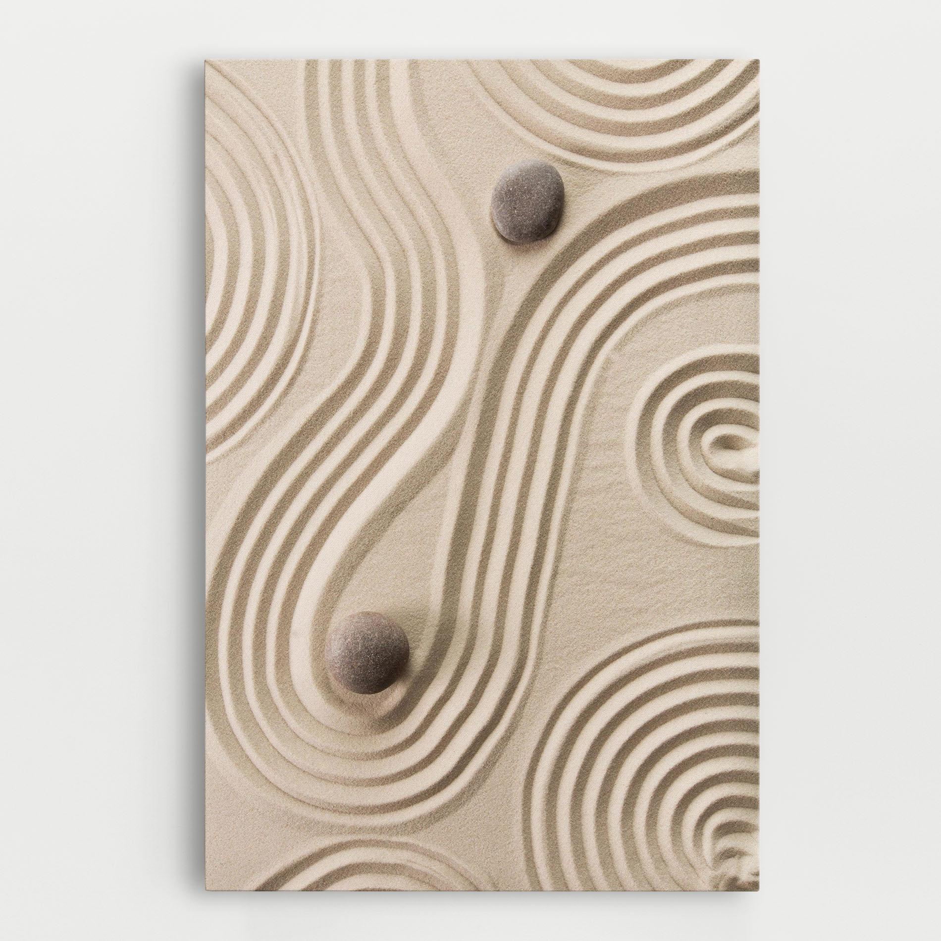 Tablou Canvas Cream Zen Stones mockup 0