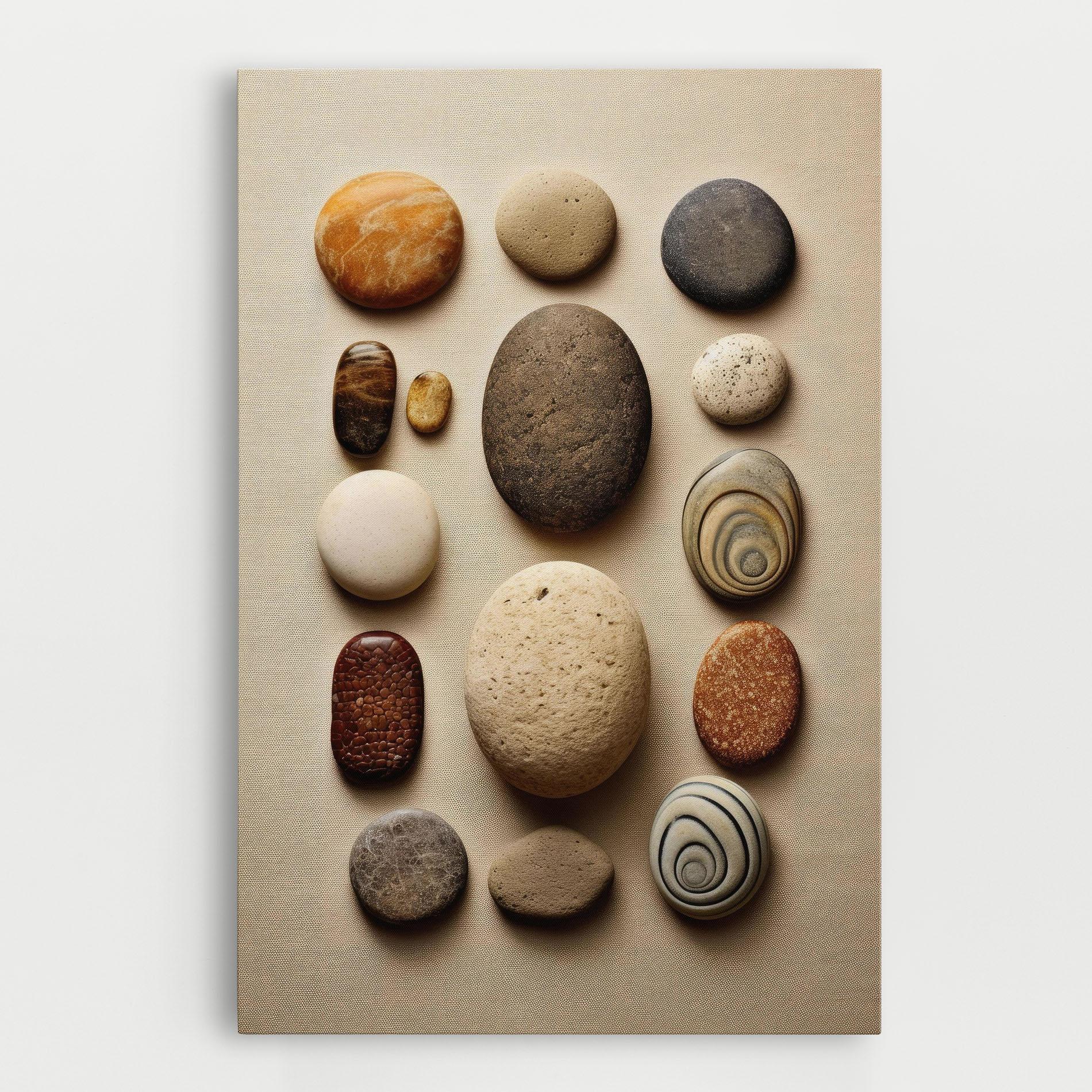 Tablou Canvas Massage Stones Sand mockup 0