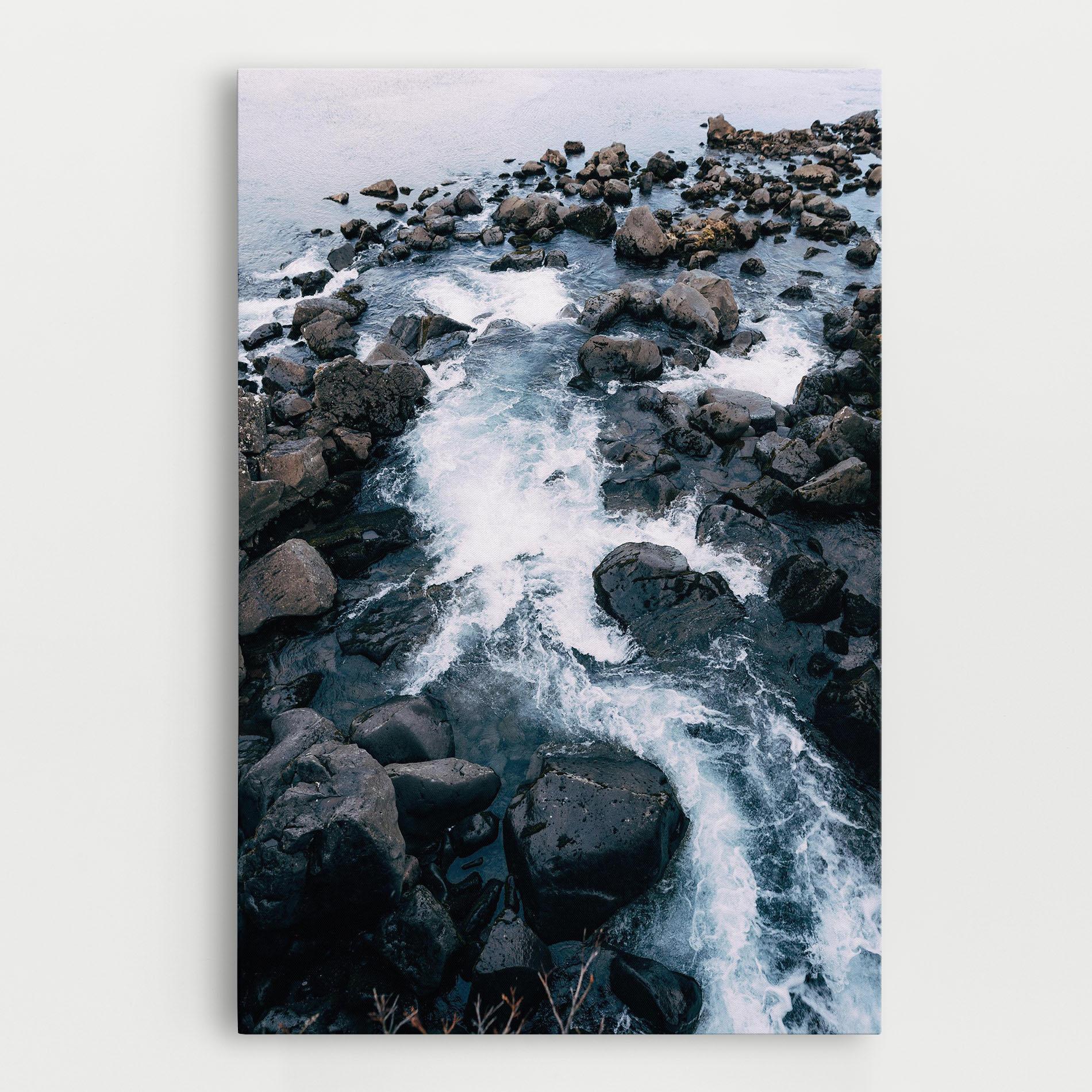 Tablou Canvas Mountain River Rock mockup 0