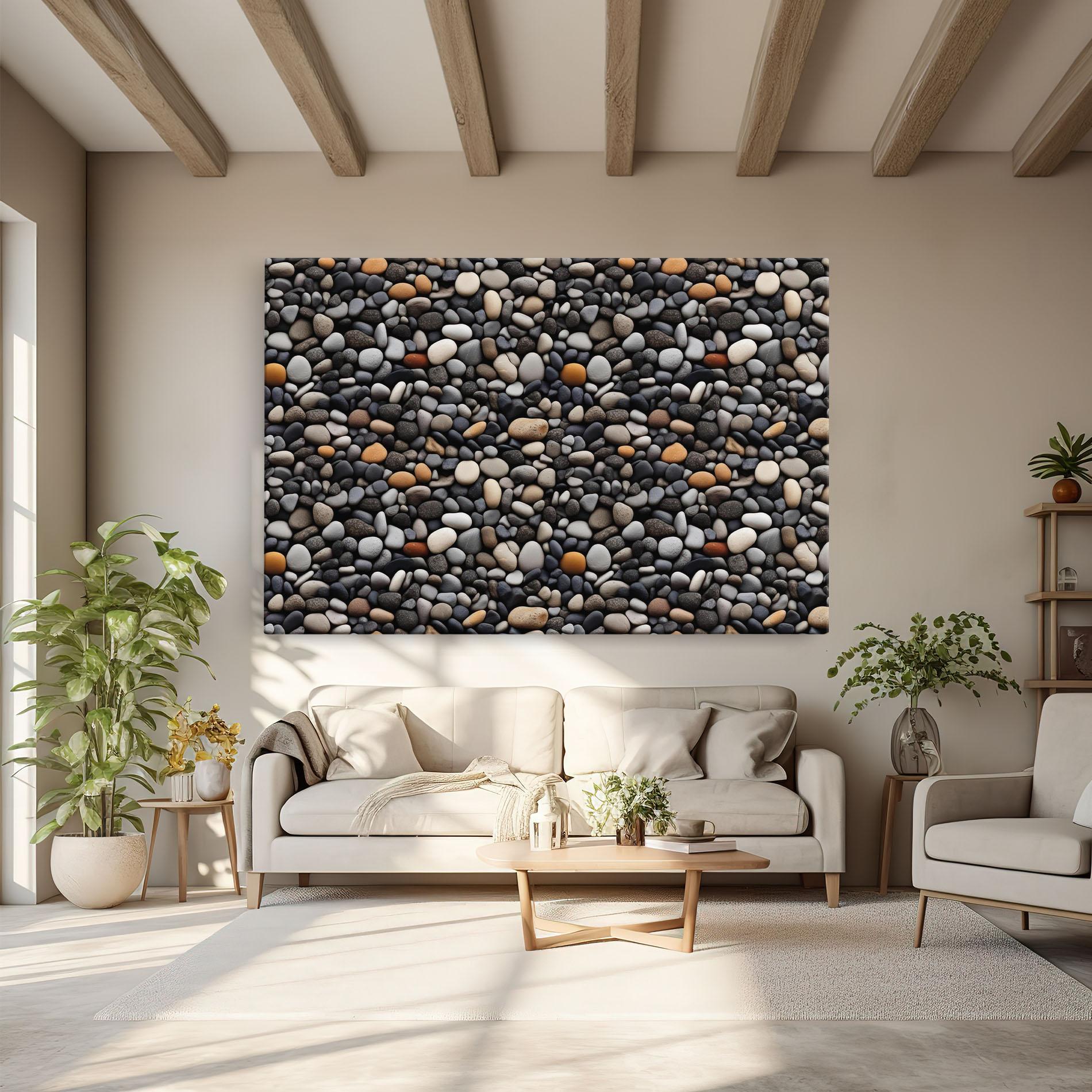 Tablou Canvas Sea Rocks Color mockup 6