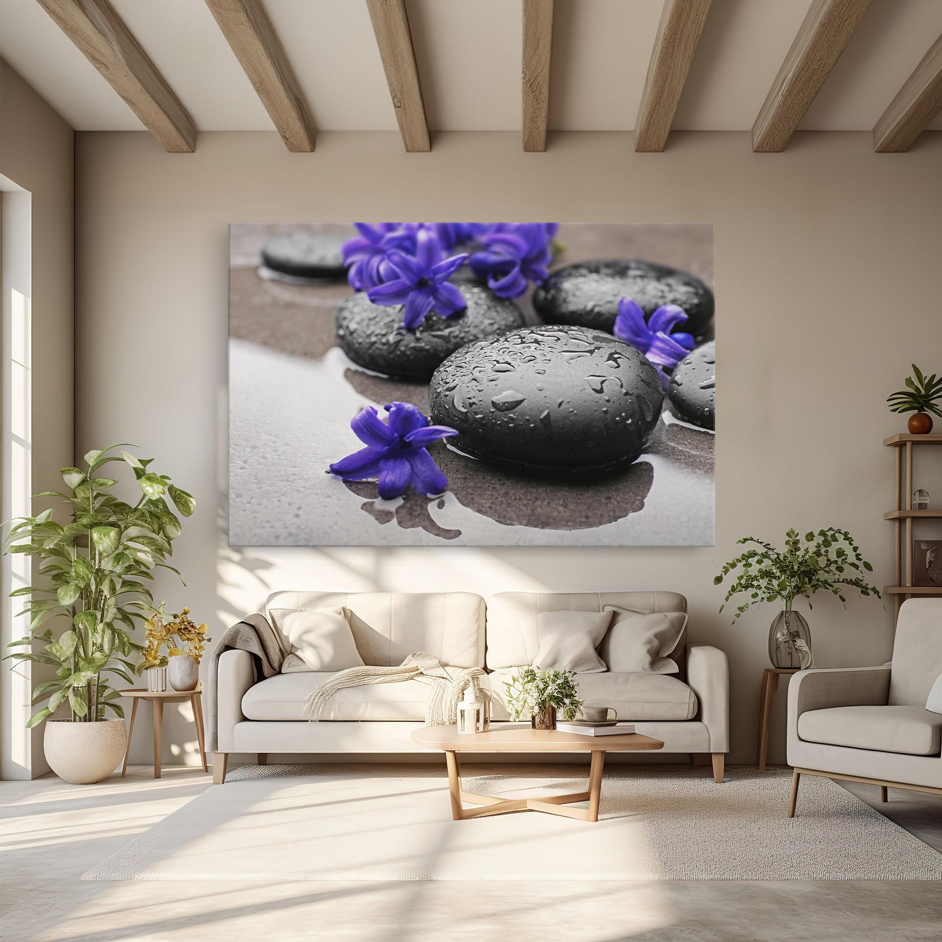 Tablou Canvas Spa Purple Rock mockup 6
