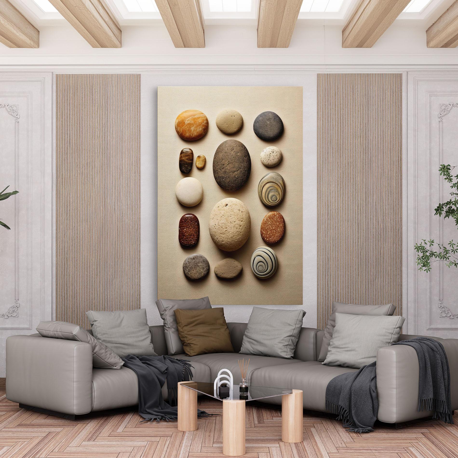 Tablou Canvas Massage Stones Sand mockup 6
