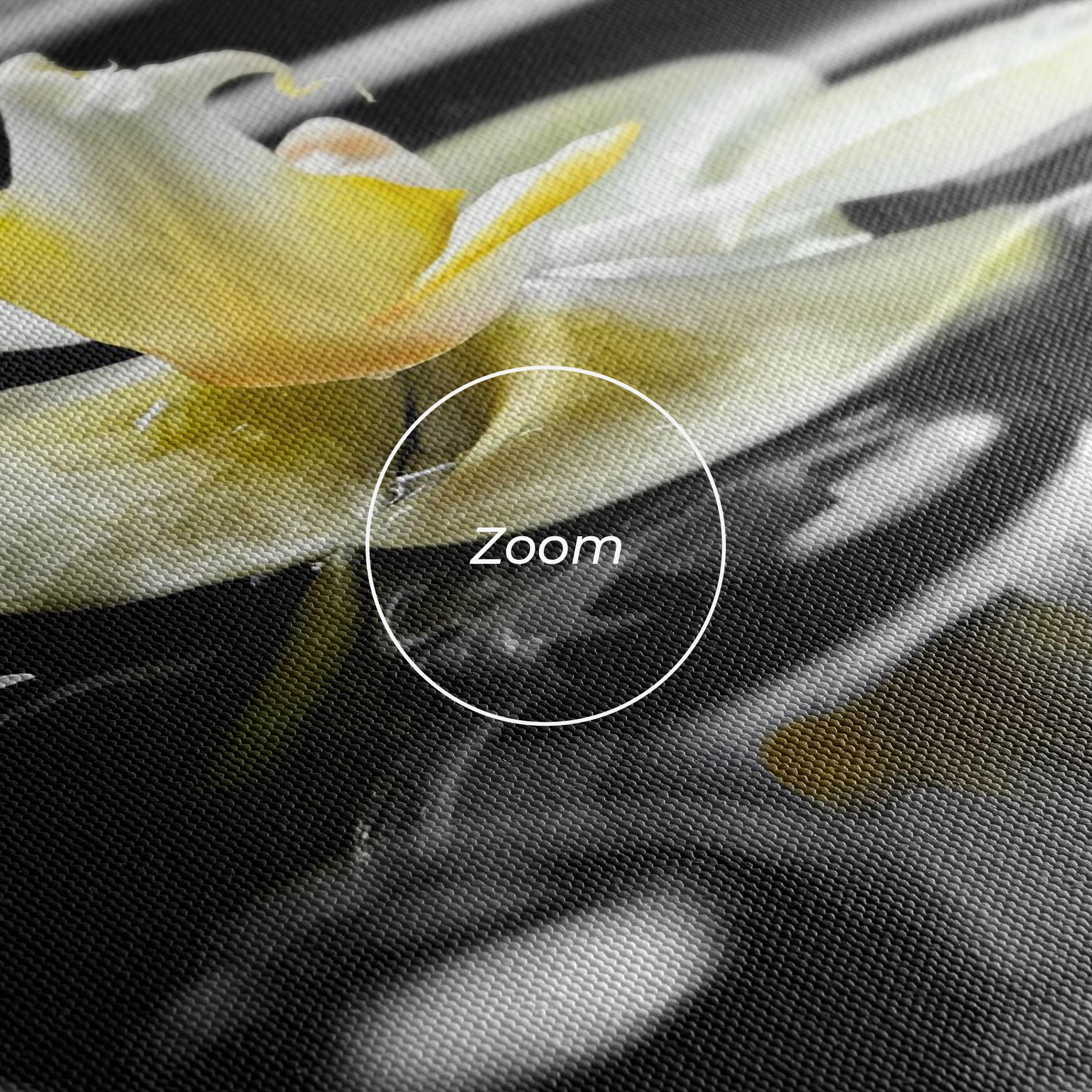 Tablou Canvas Pebbles Yellow Flower mockup 3