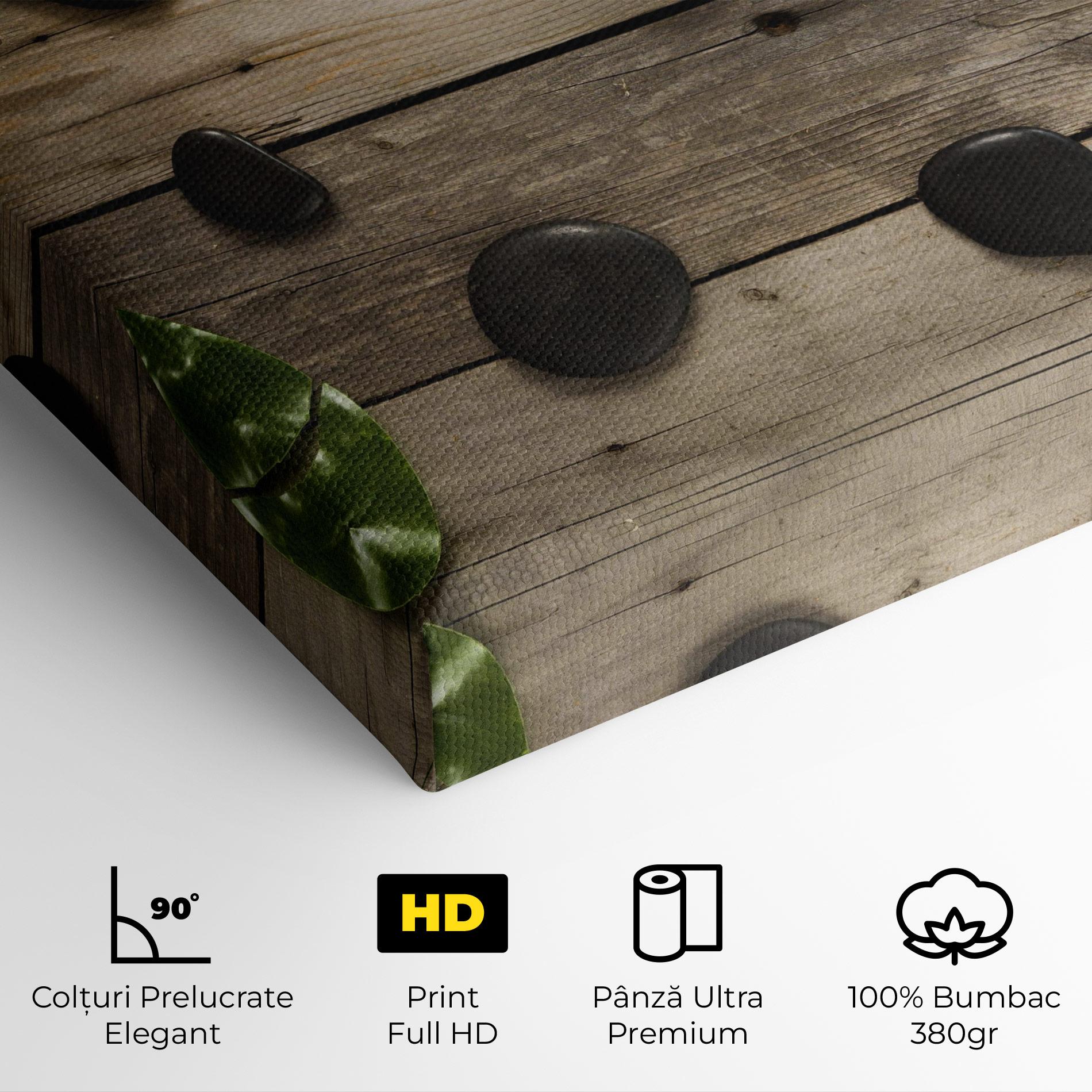 Tablou Canvas Cotton Flowers Stones mockup 4