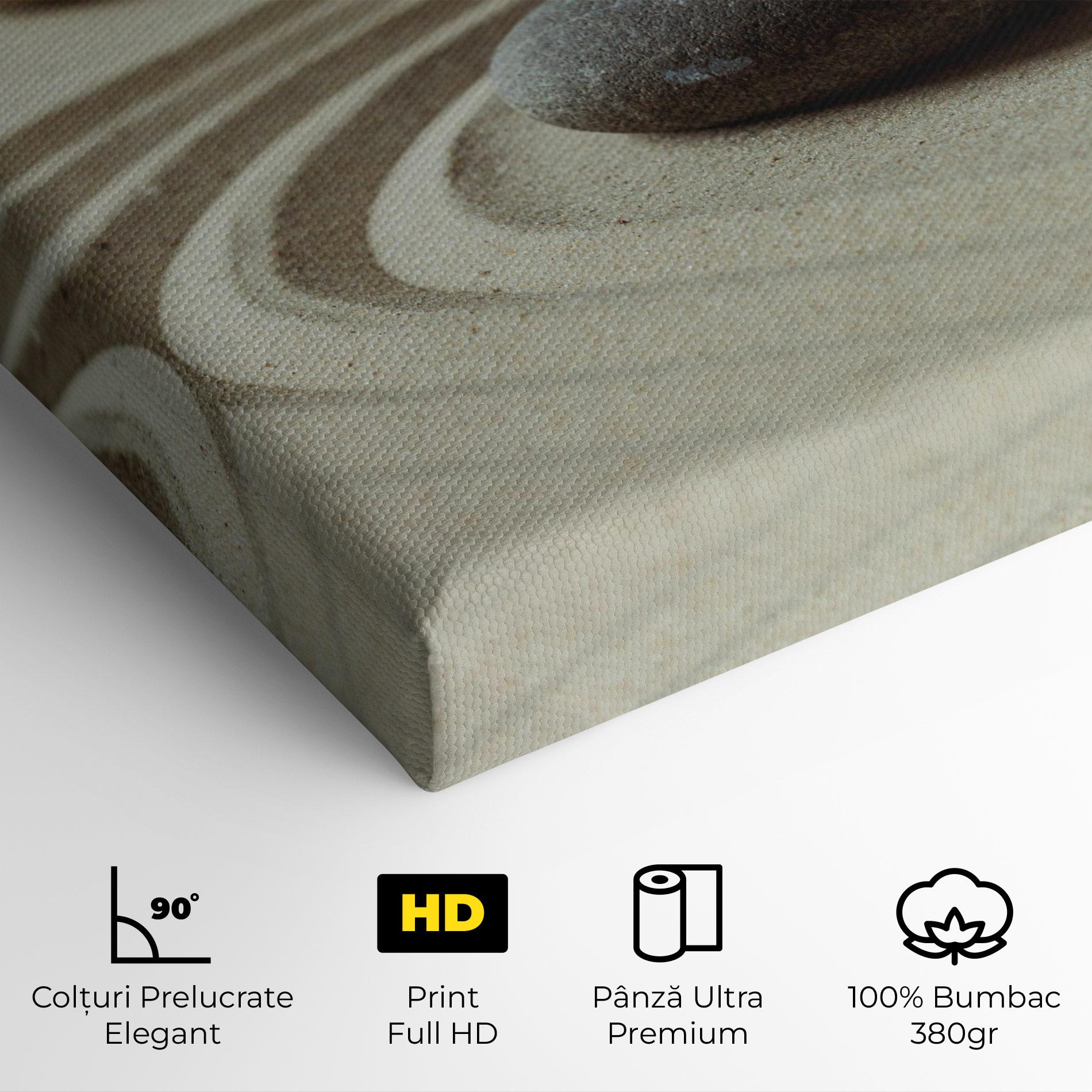Tablou Canvas Cream Sand Stones mockup 4