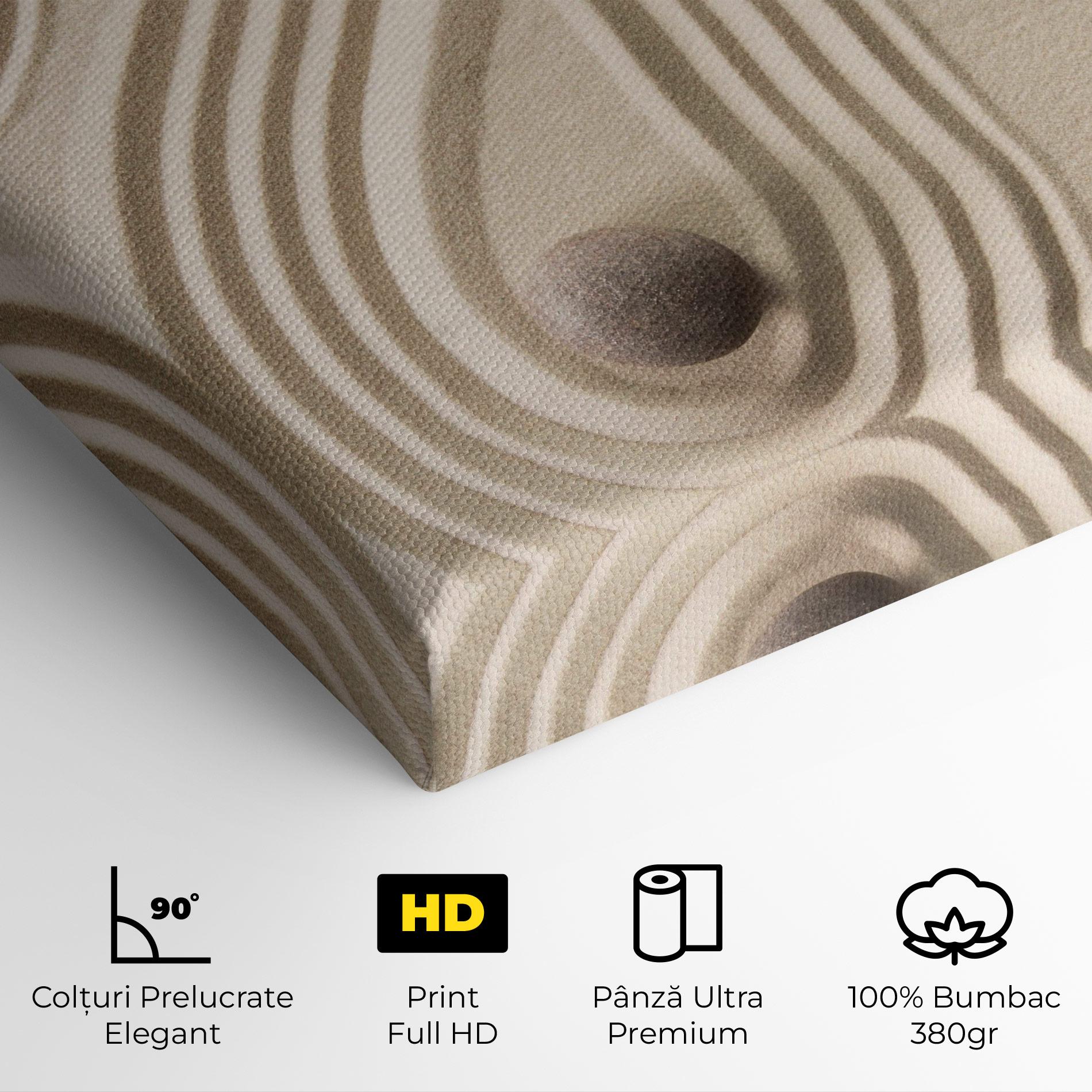 Tablou Canvas Cream Zen Stones mockup 4
