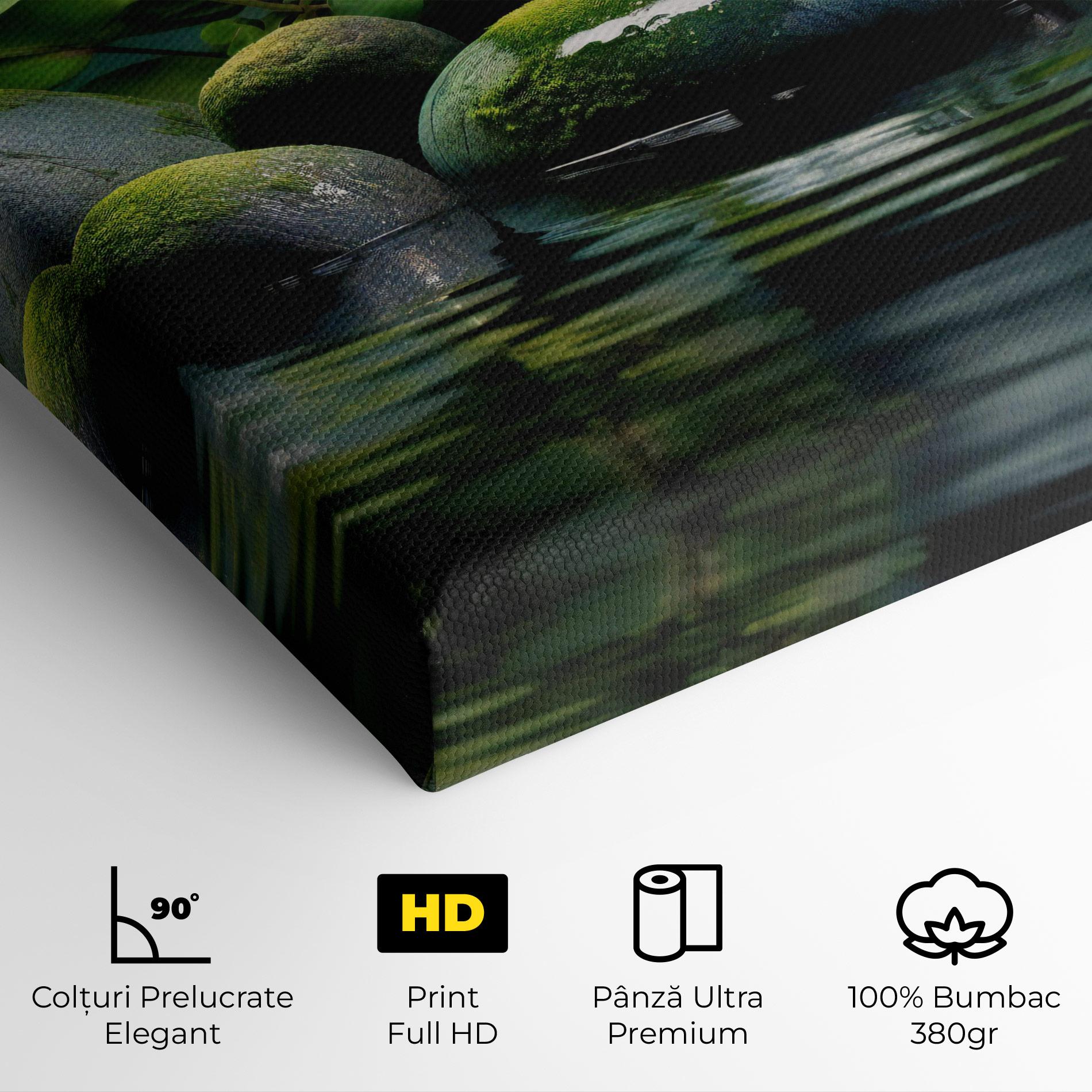 Tablou Canvas Green Stone Nature mockup 4