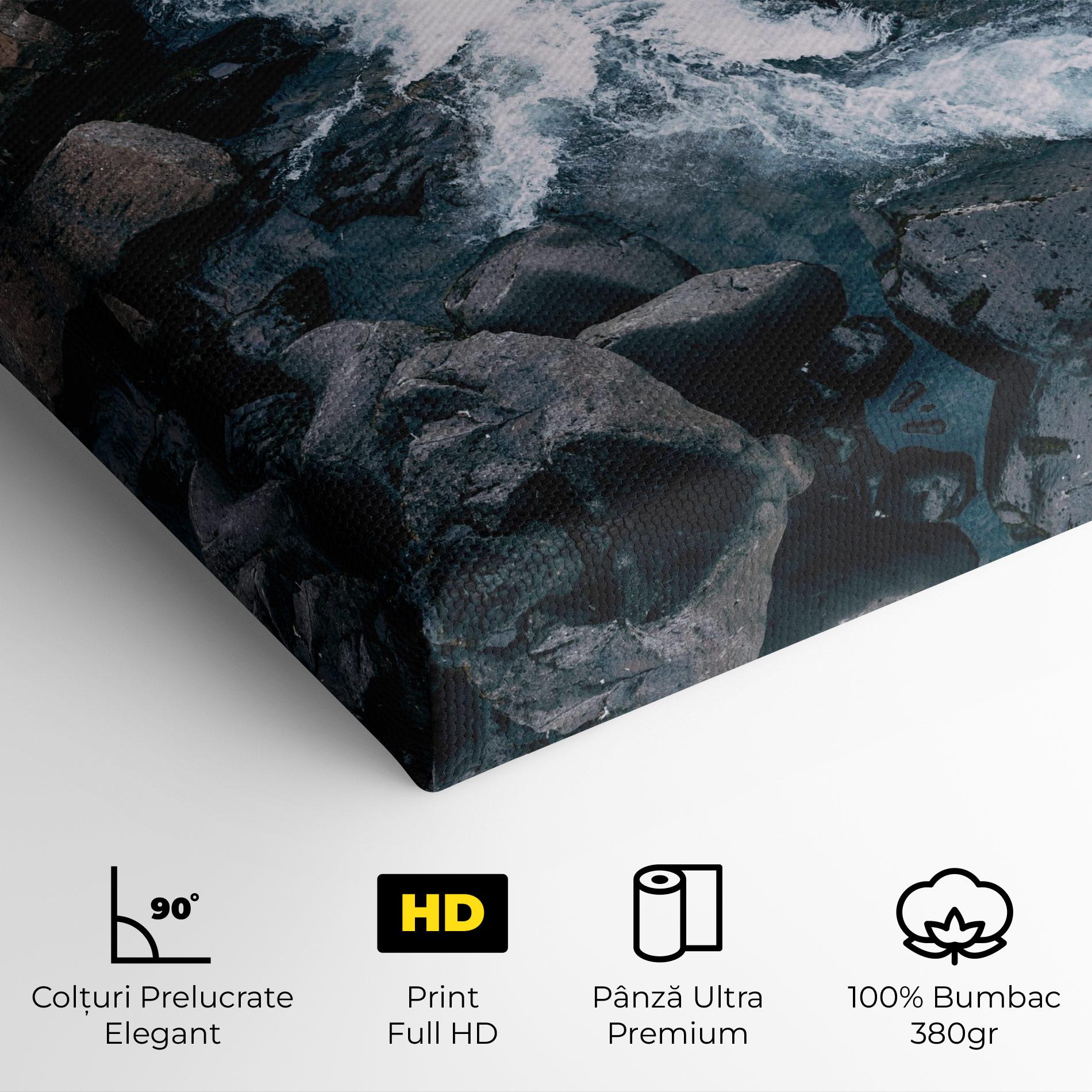 Tablou Canvas Mountain River Rock mockup 4