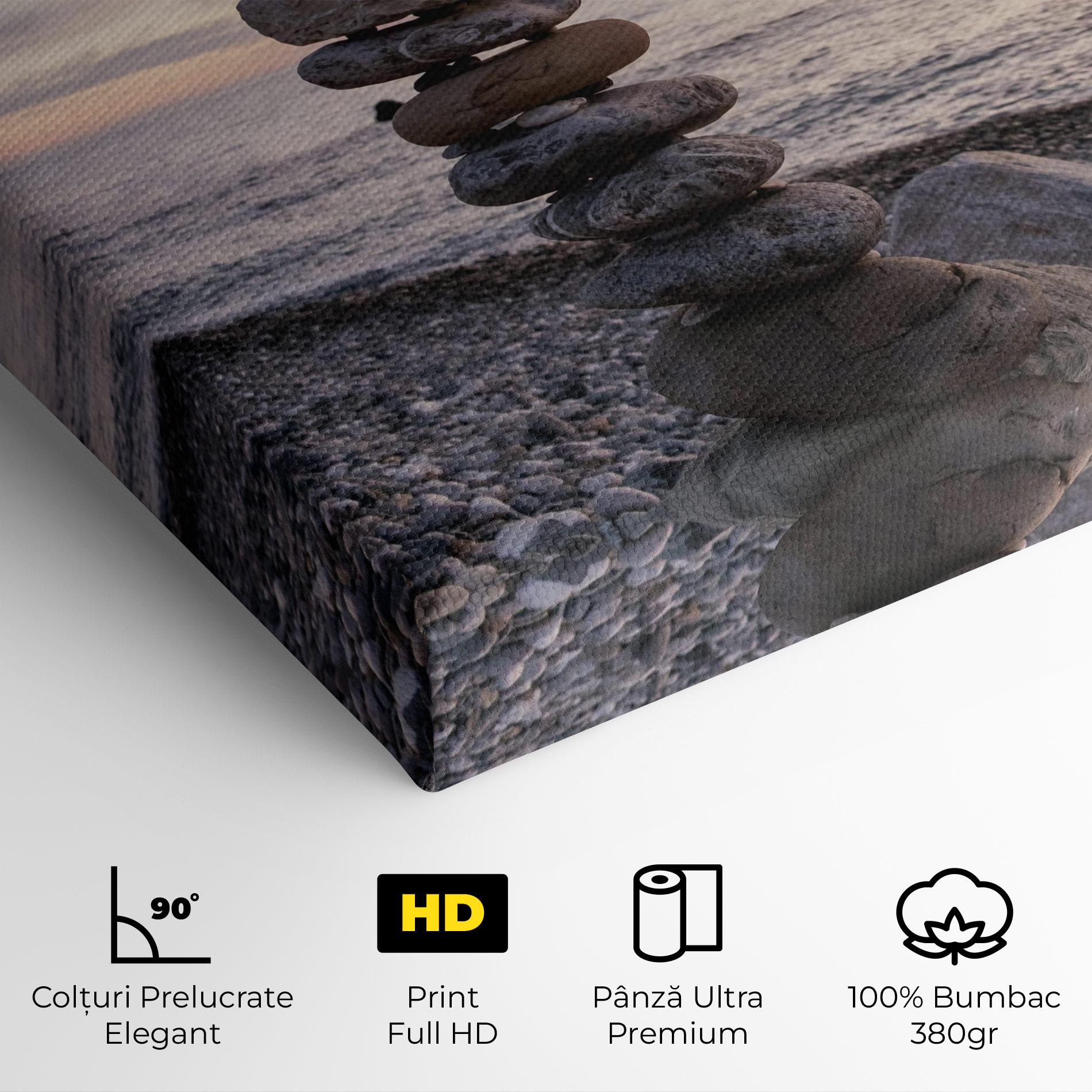 Tablou Canvas Pebbles Seaside mockup 4