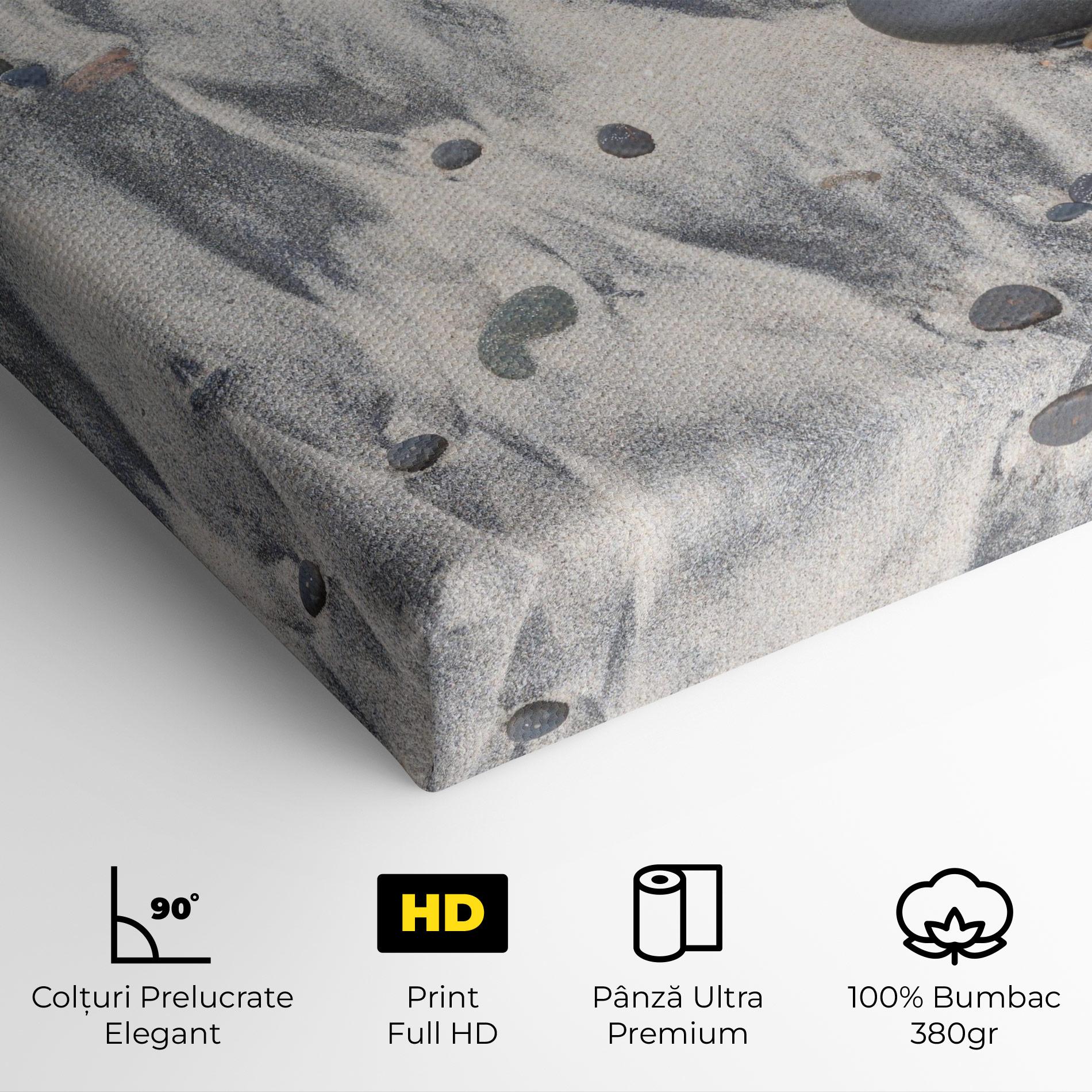 Tablou Canvas Sandy Beach Stones mockup 4