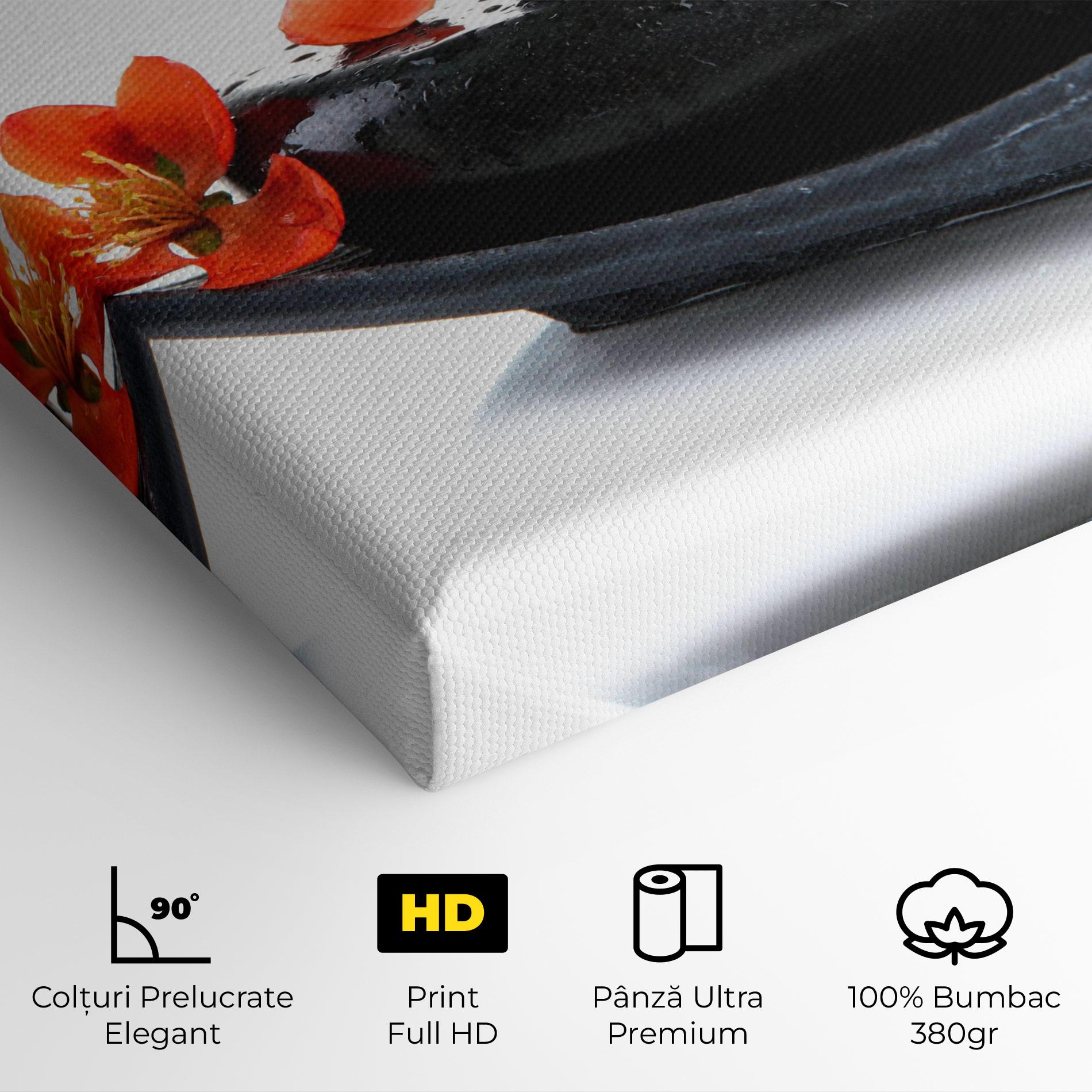 Tablou Canvas Spa Stones Flowers mockup 4