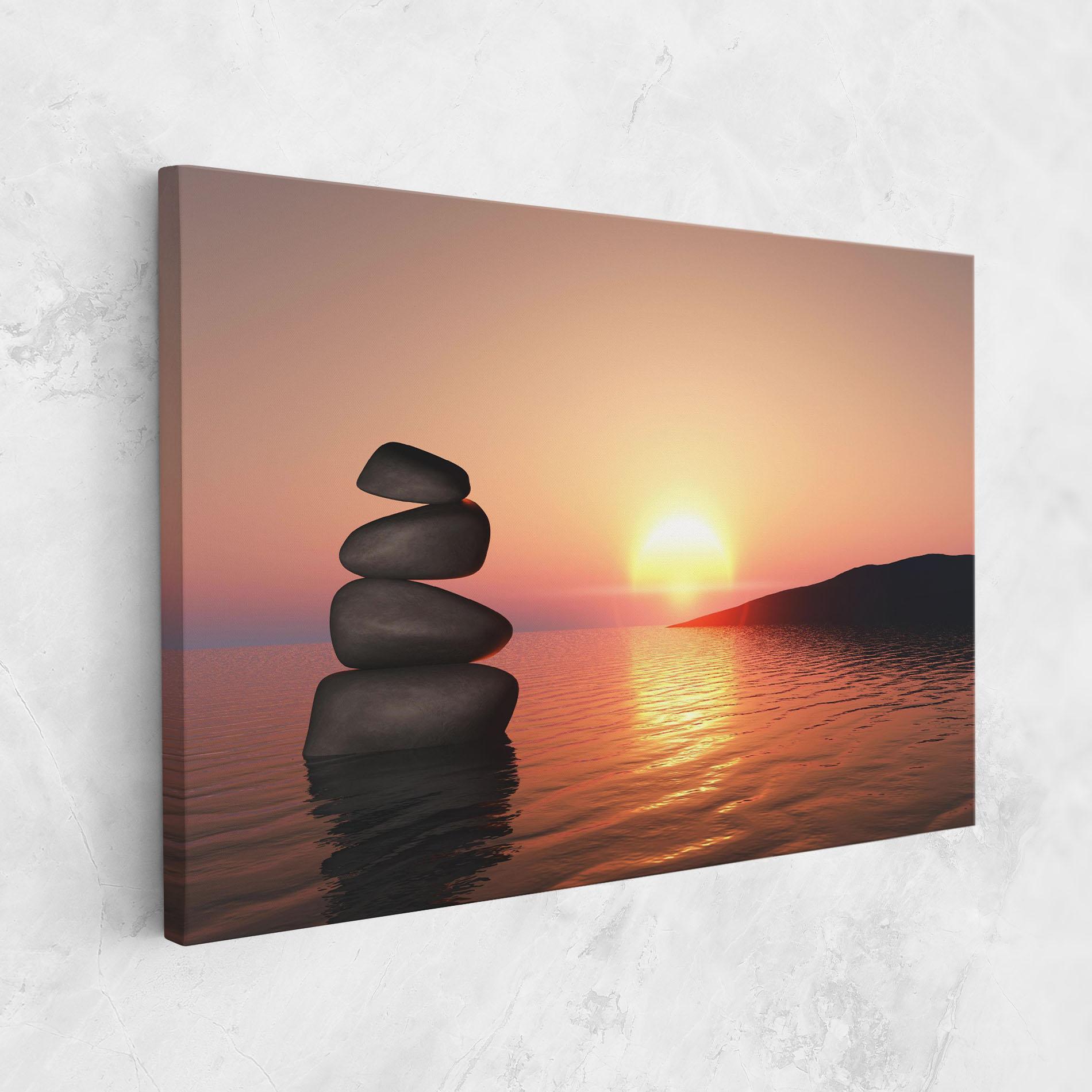 Tablou Canvas Peace And Sunset mockup 1