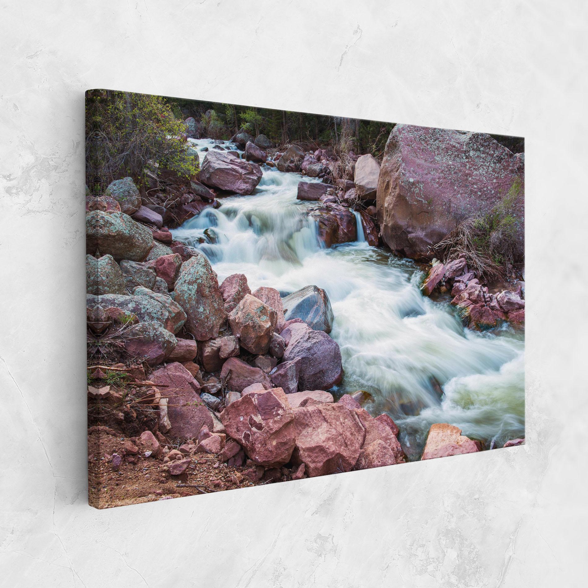 Tablou Canvas Spring Water Rocks mockup 1