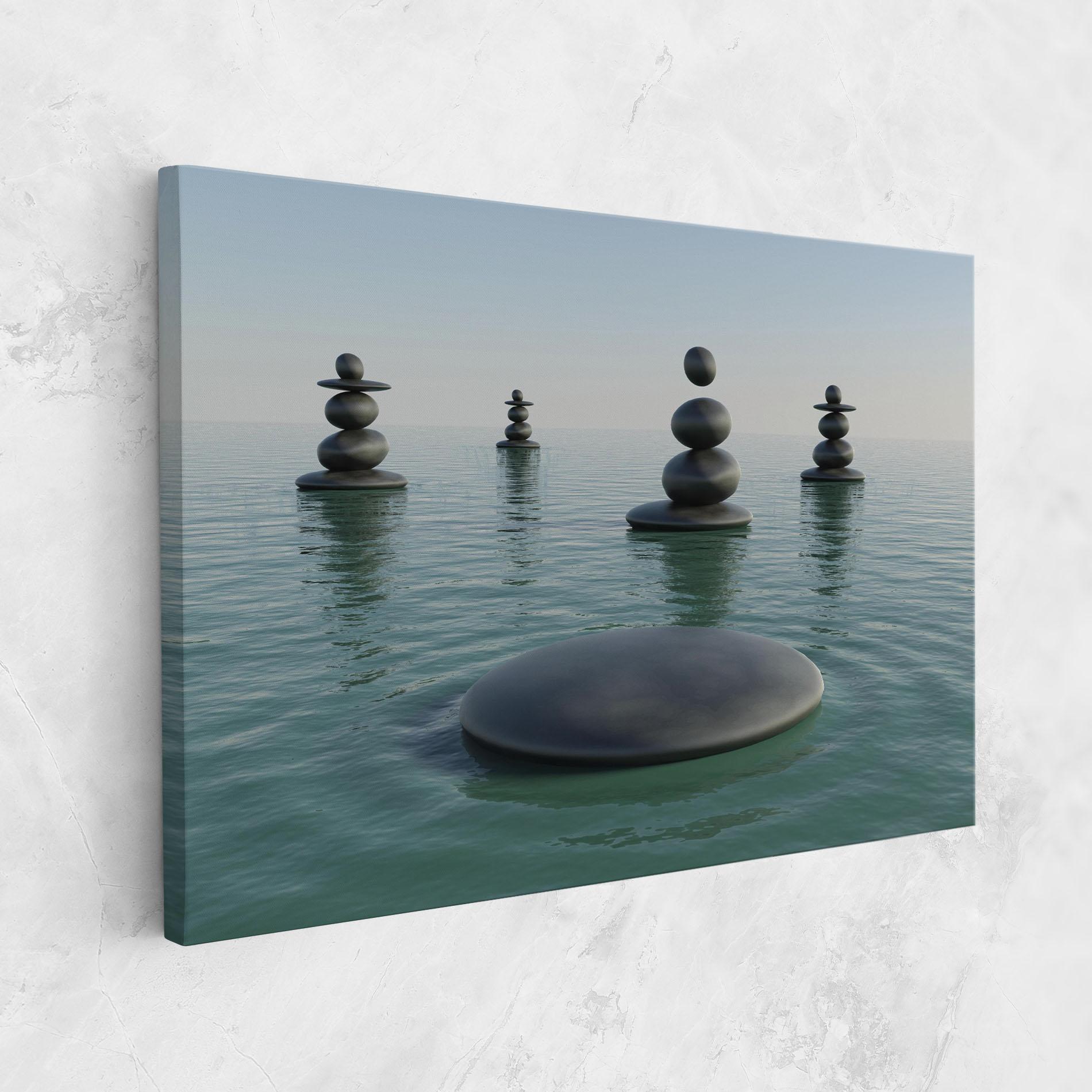 Tablou Canvas Zen Rock Pool mockup 1
