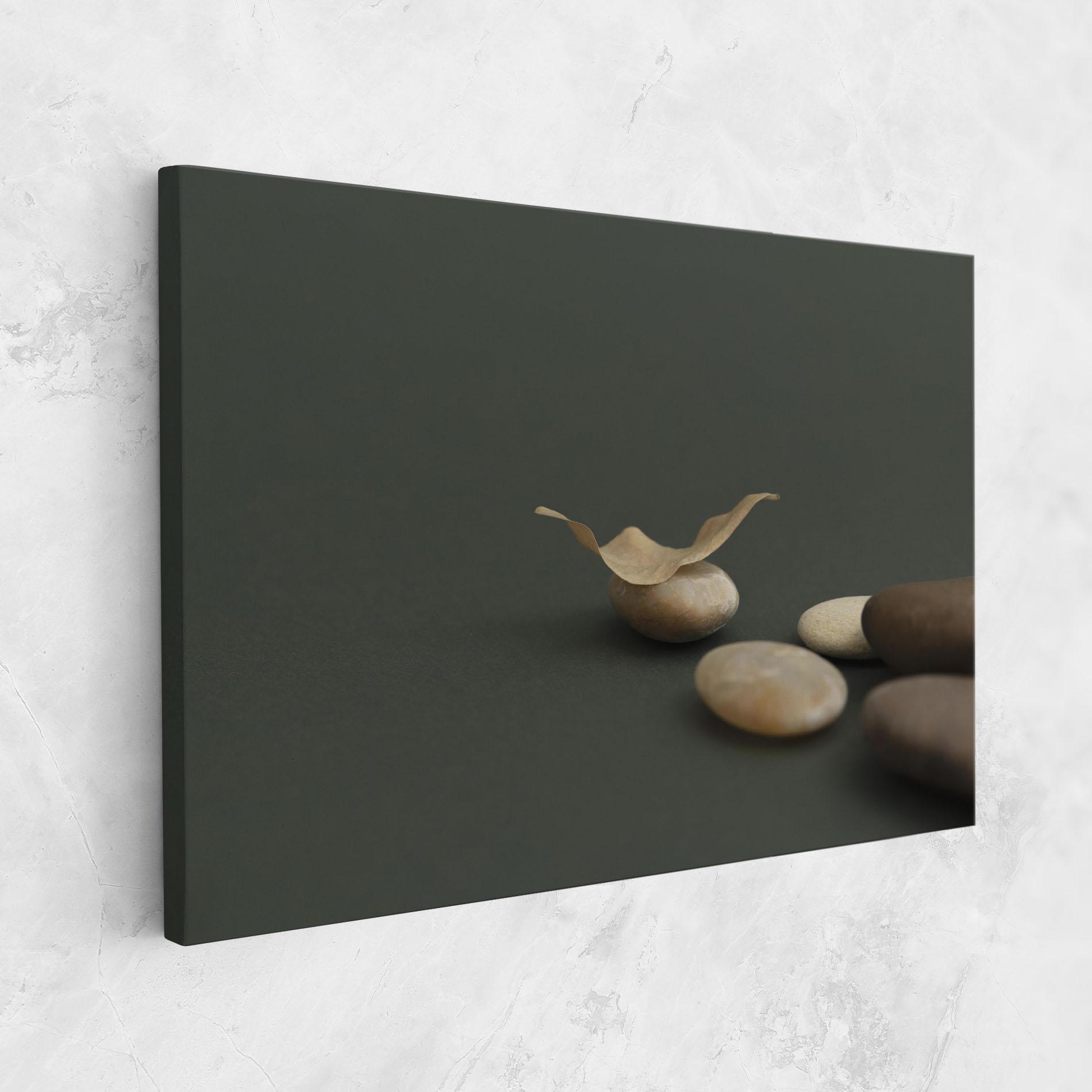 Tablou Canvas Zen Stones On Green mockup 1