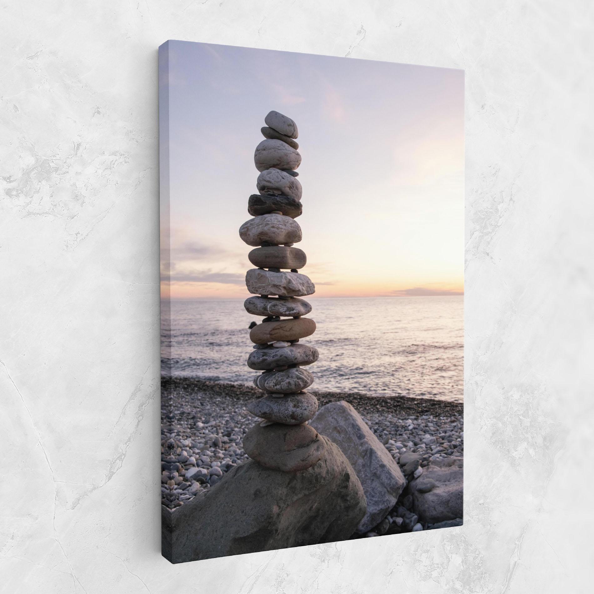 Tablou Canvas Pebbles Seaside mockup 1